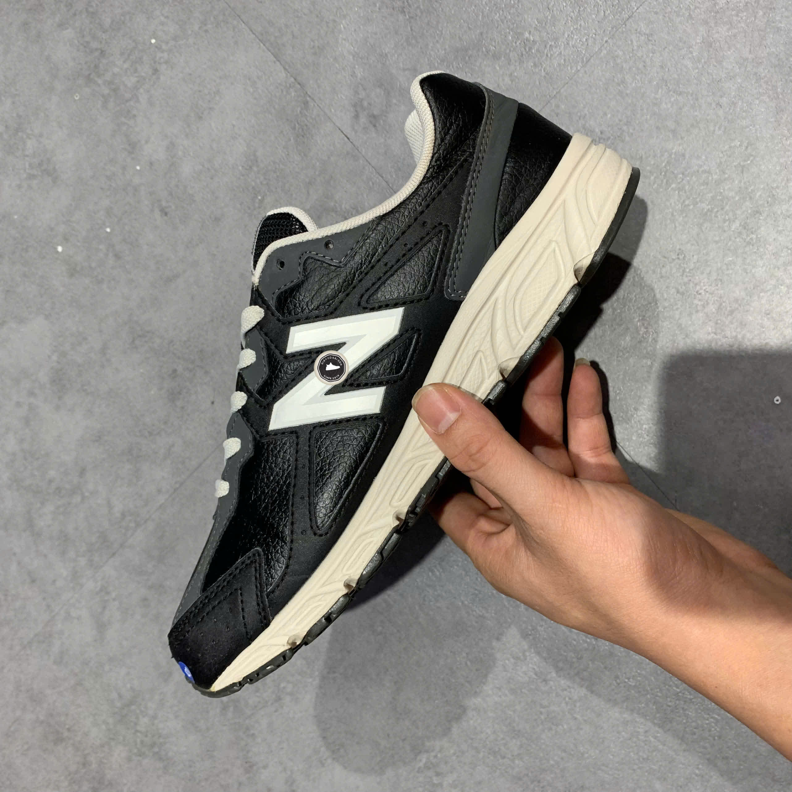 NEW BALANCE 480 'WHITE SILVER BLACK' W480BM5 SIZE 37 GIÀY 2HAND CHÍNH HÃNG PVN22071