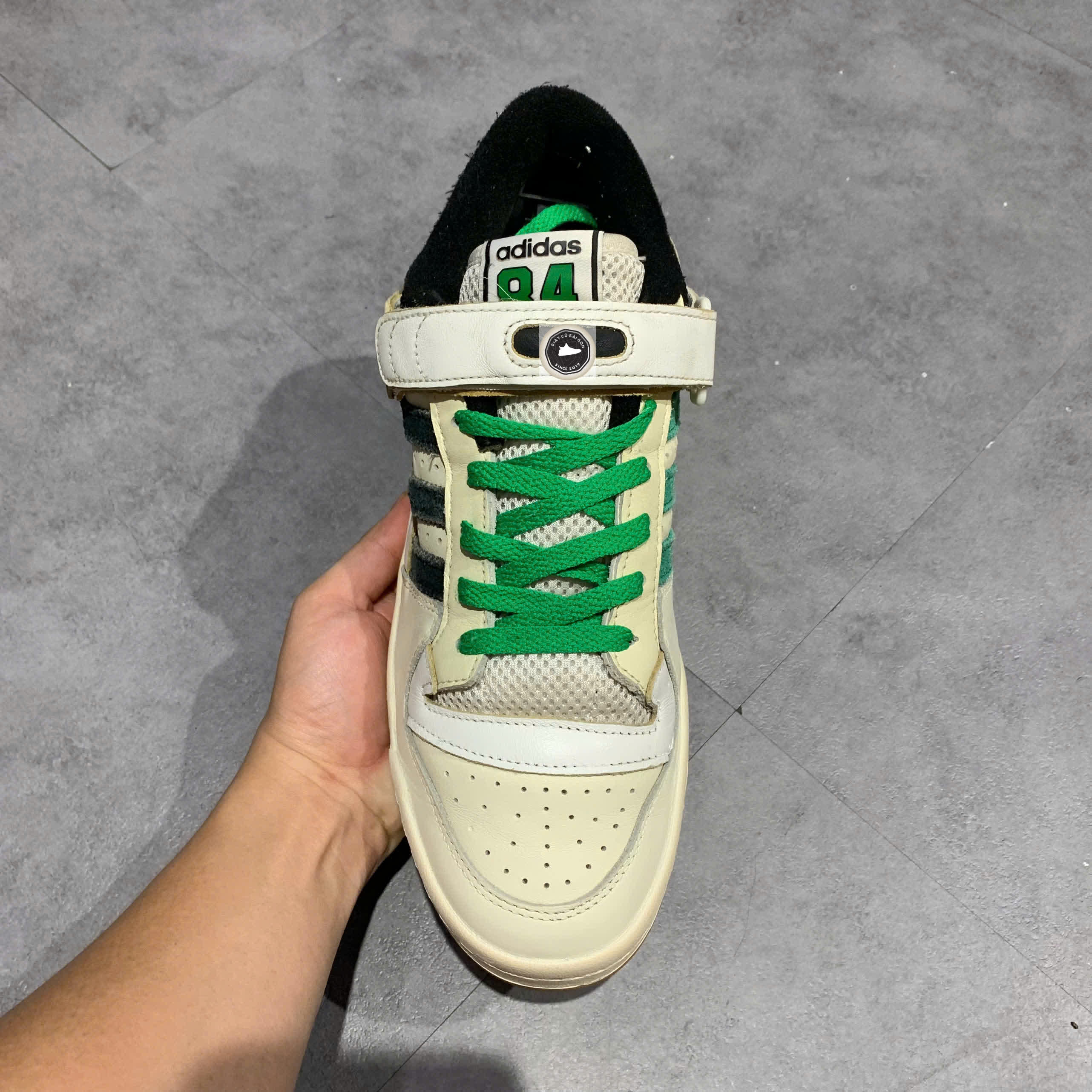 ADIDAS FORUM 84 LOW 'CELTICS' GX9058 SIZE 44 GIÀY 2HAND CHÍNH HÃNG PVN22630