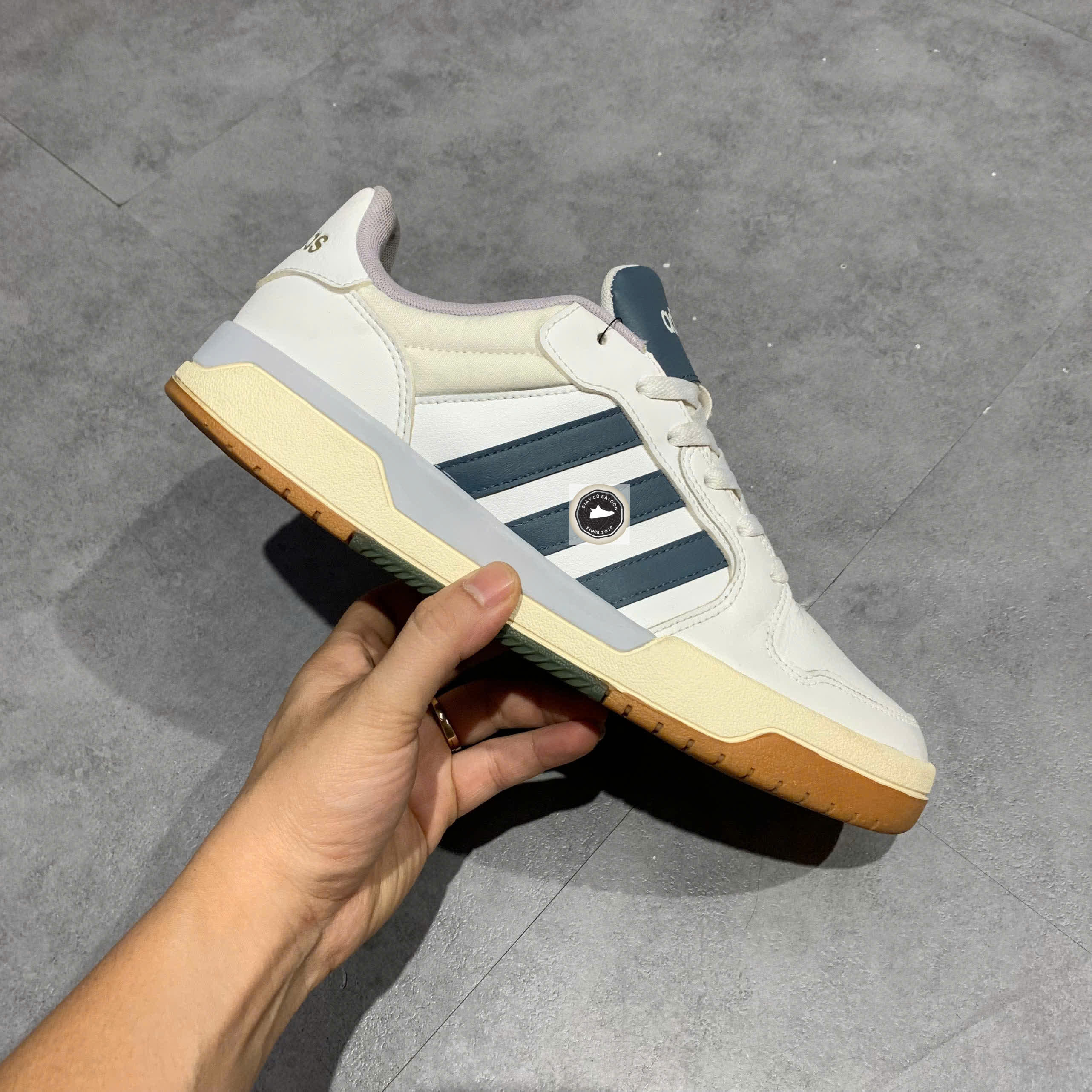 Adidas Entrap 'White Glory Grey' FW3463 SIZE 44 GIÀY 2HAND CHÍNH HÃNG PVN22705