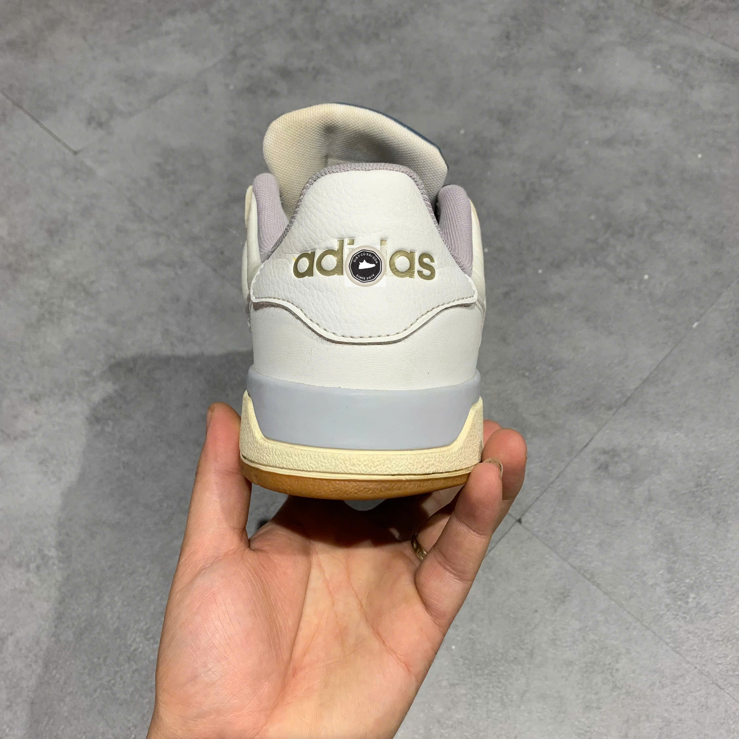 Adidas Entrap 'White Glory Grey' FW3463 SIZE 44 GIÀY 2HAND CHÍNH HÃNG PVN22705