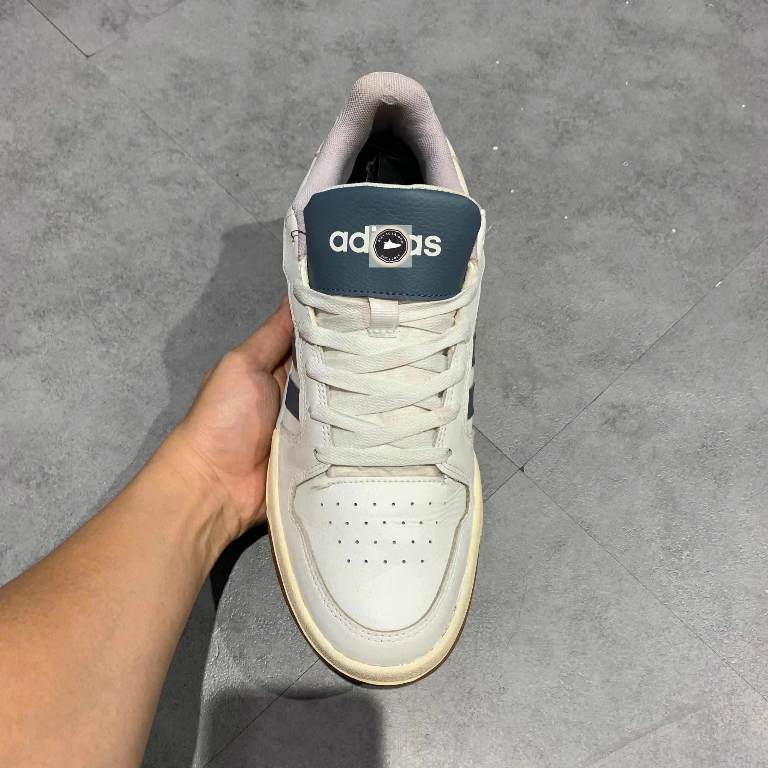 Adidas Entrap 'White Glory Grey' FW3463 SIZE 44 GIÀY 2HAND CHÍNH HÃNG PVN22705