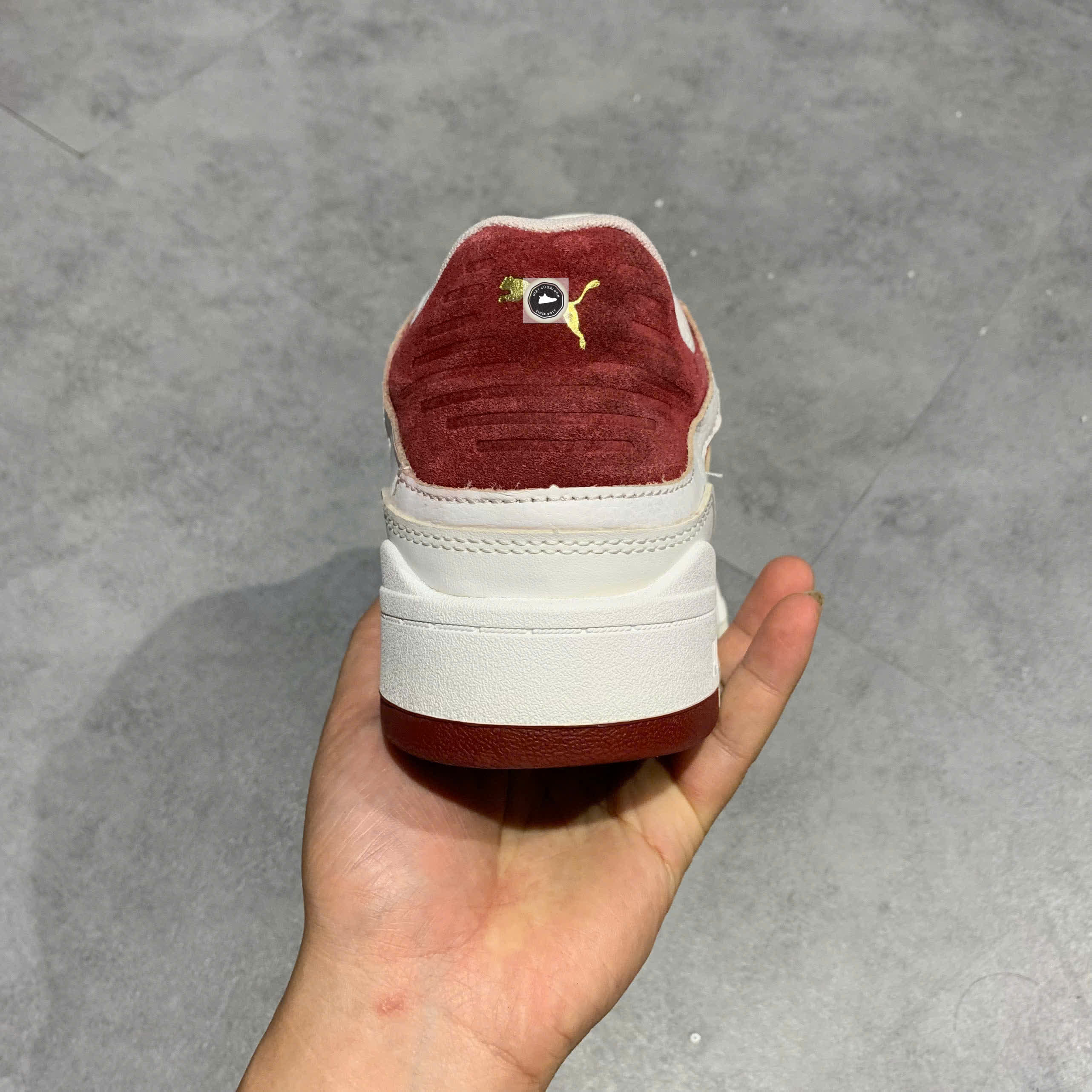 🔥 PUMA SLIPSTREAM – WHITE / INTENSE RED – SIZE 41 1/3 – PVN22641 – CHÍNH HÃNG