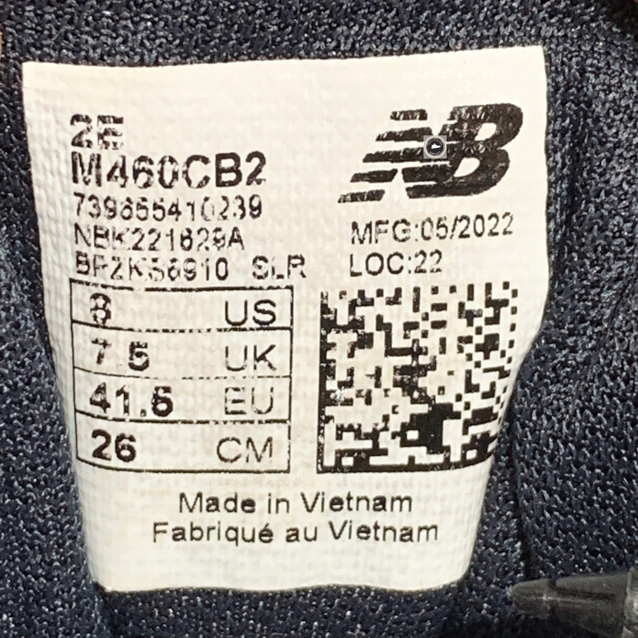 🔥 NEW BALANCE M460CB2 – BLACK – SIZE 41.5 – PVN22256 – CHÍNH HÃNG