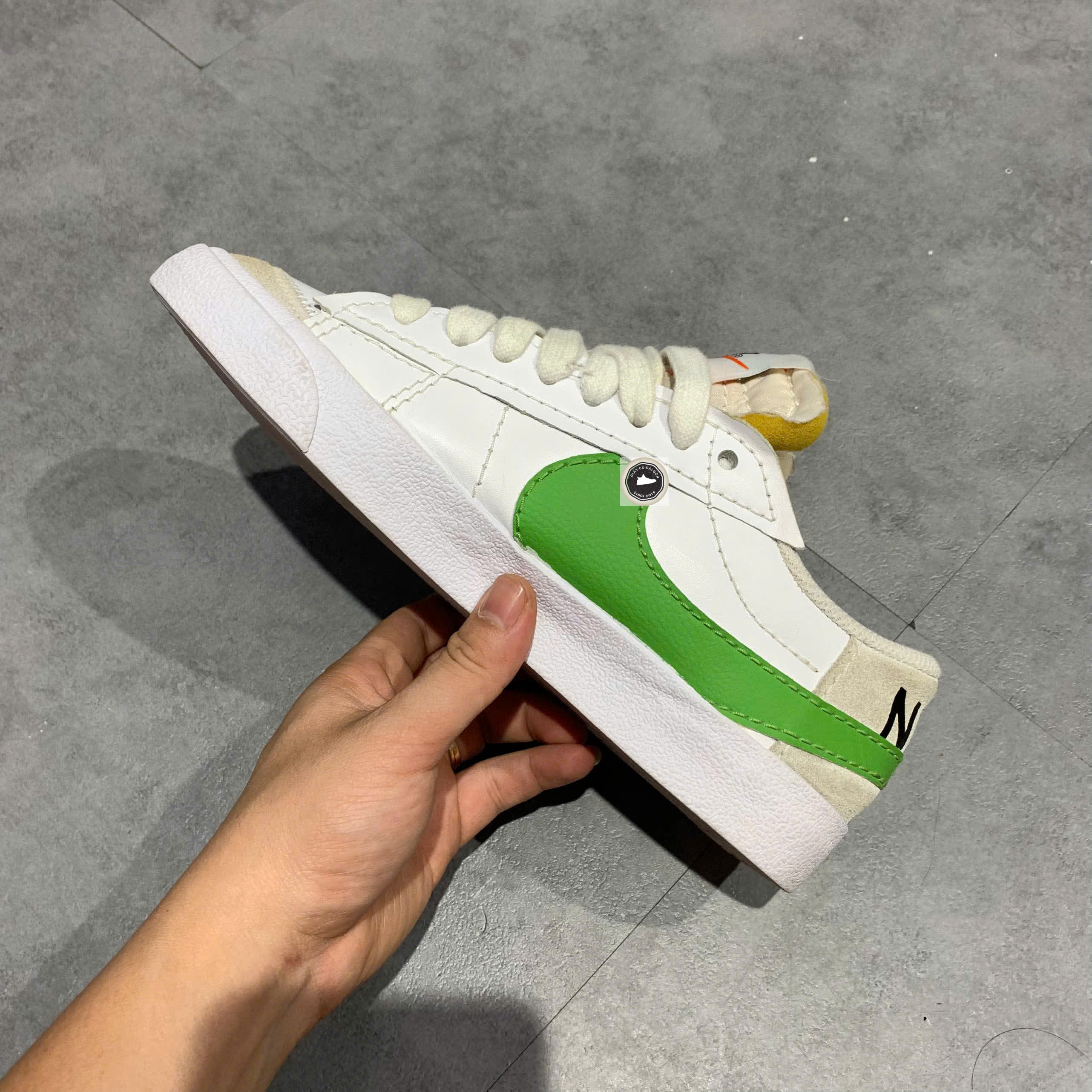 🔥 NIKE BLAZER LOW ’77 JUMBO – WHITE / CHLOROPHYLL – SIZE 41 1/3 – PVN22571 – CHÍNH HÃNG