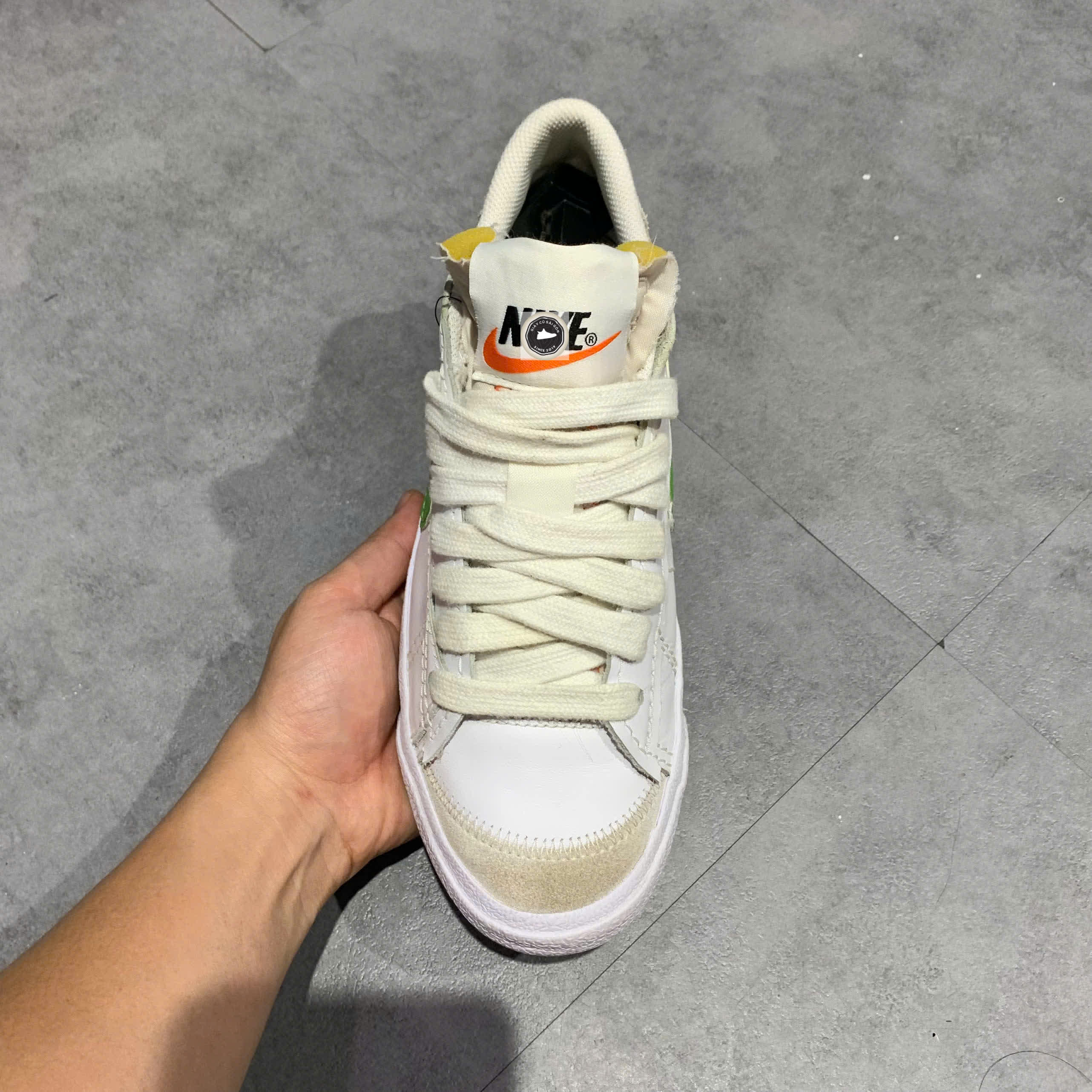 🔥 NIKE BLAZER LOW ’77 JUMBO – WHITE / CHLOROPHYLL – SIZE 41 1/3 – PVN22571 – CHÍNH HÃNG