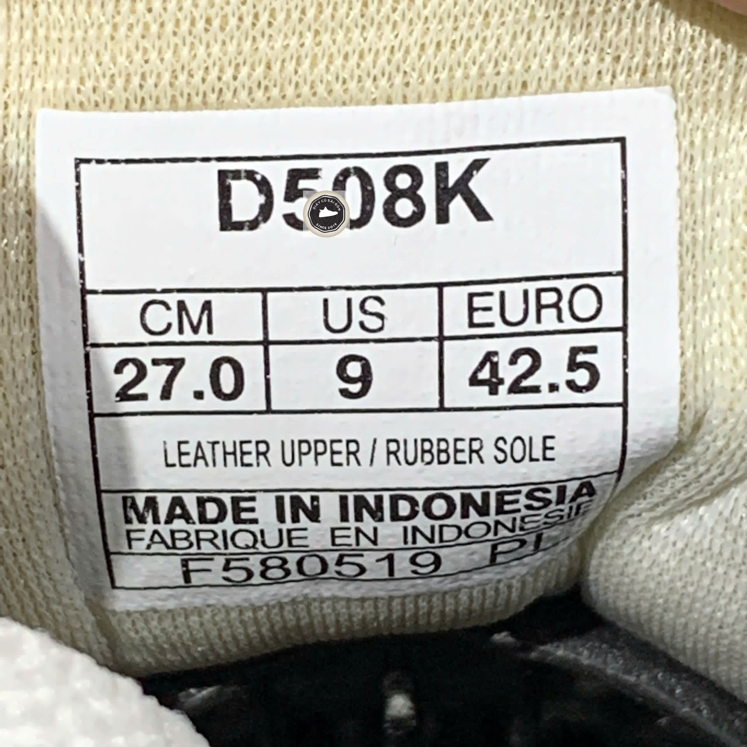 ONITSUKA TIGER MEXICO 66 WHITE RICH GOLD DL408-0194 SIZE 42.5 GIÀY 2HAND CHÍNH HÃNG 22196