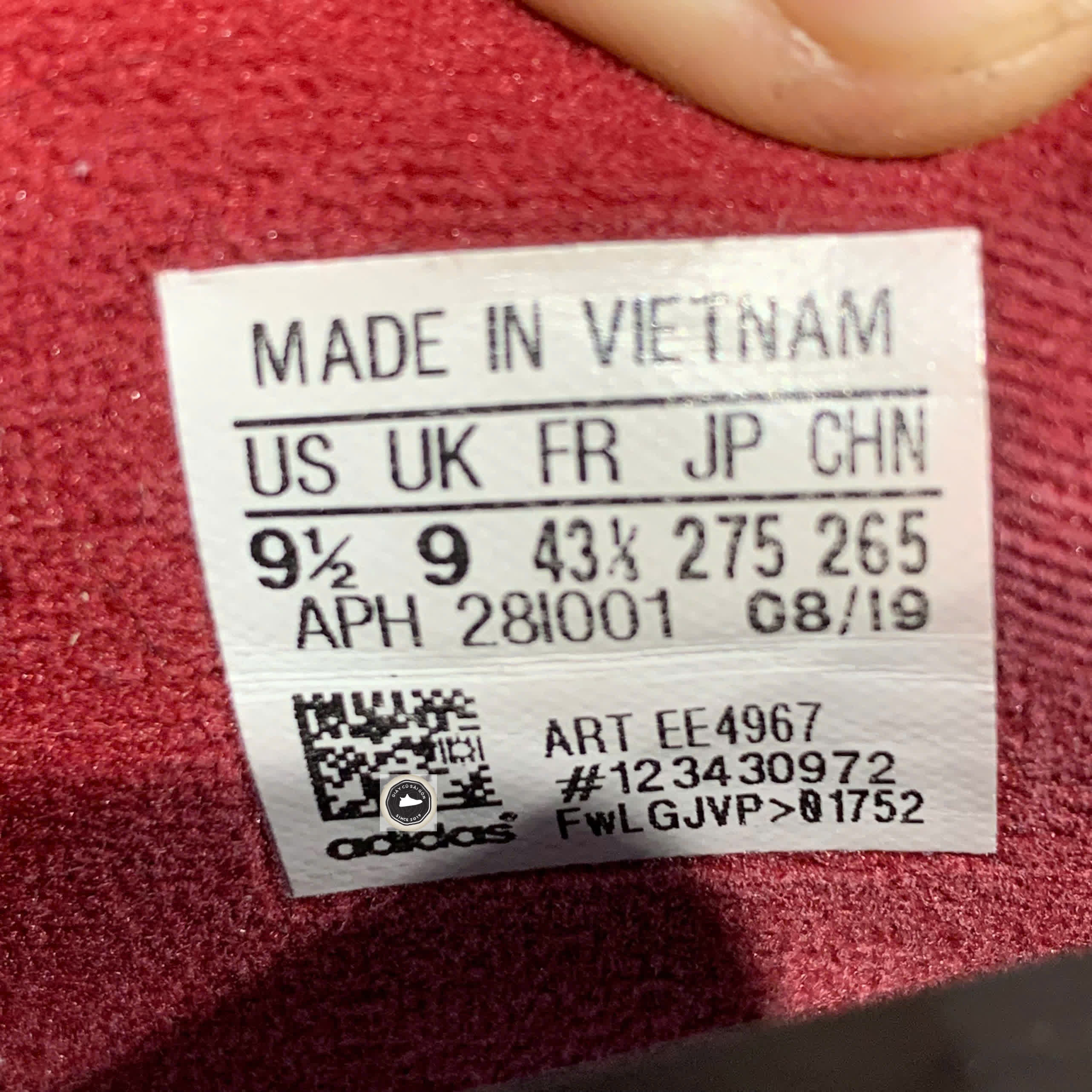 ADIDAS FALCON CLOUD WHITE EE4967 SIZE 43 1/3 GIÀY 2HAND CHÍNH HÃNG 22691