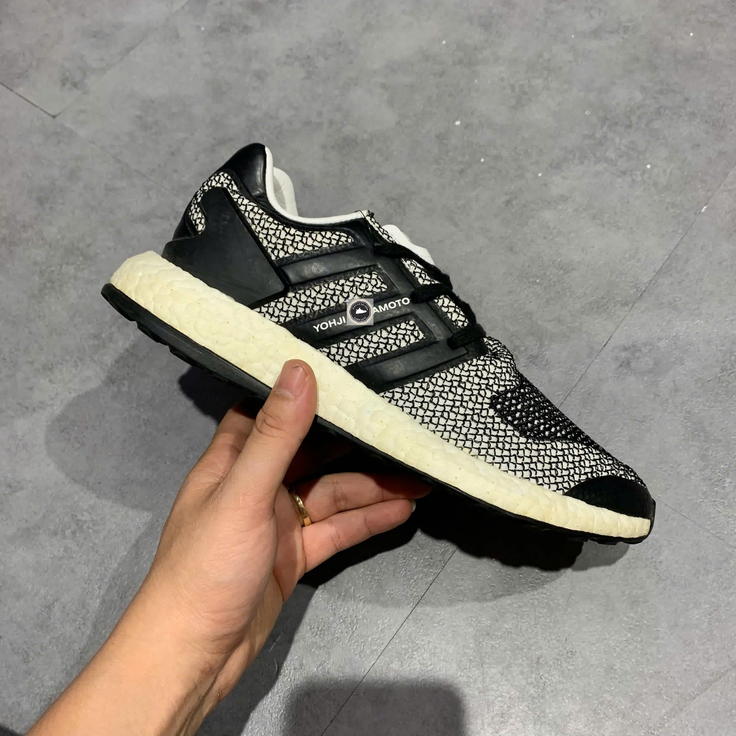 🔥 ADIDAS Y-3 PUREBOOST ‘OREO’ – BLACK/WHITE – SIZE 39 1/3 – PVN22242 – CHÍNH HÃNG