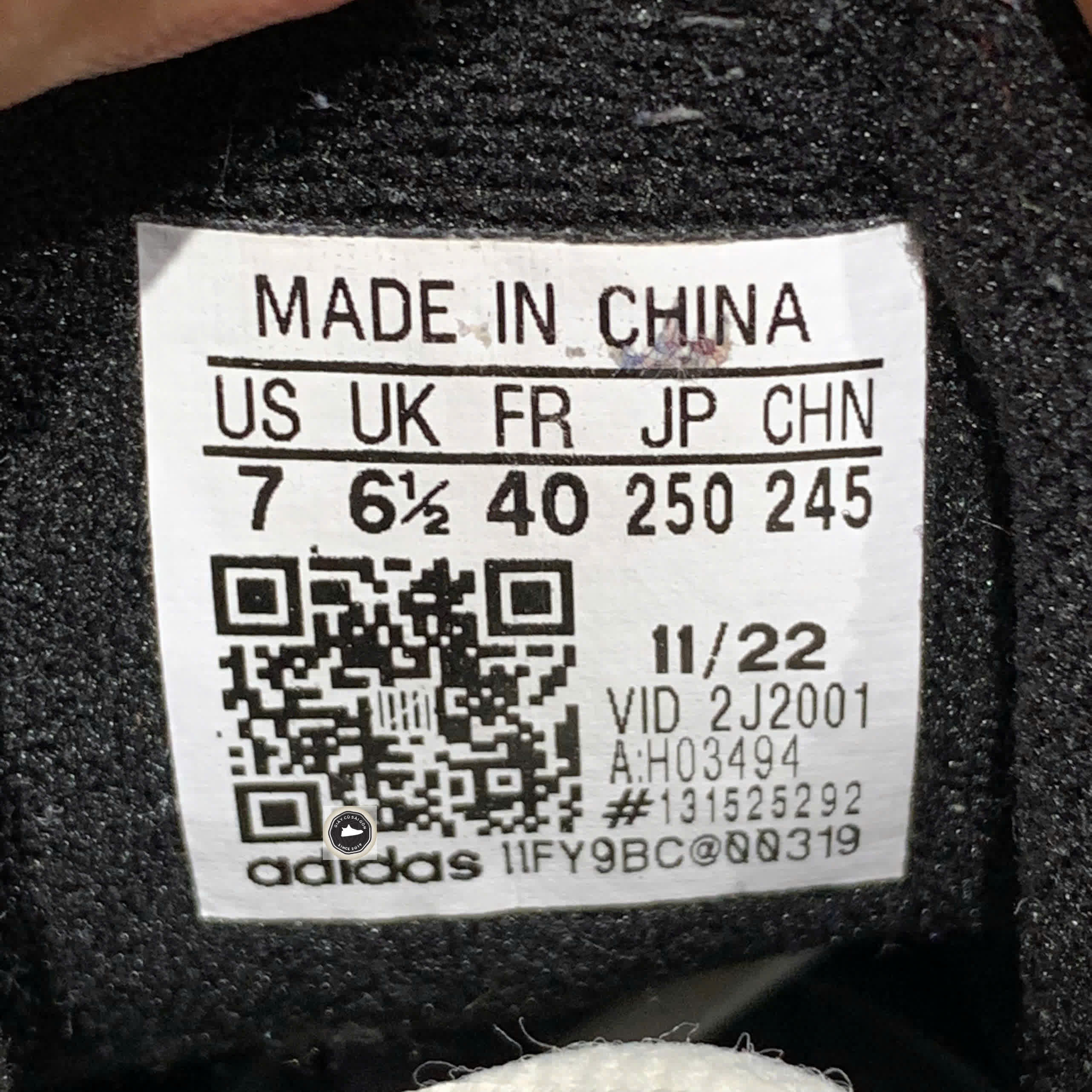 Adidas Adi2000 'Cloud White Core Black' - H03494 - Size 40 - GIÀY 2HAND CHÍNH HÃNG PVN22712