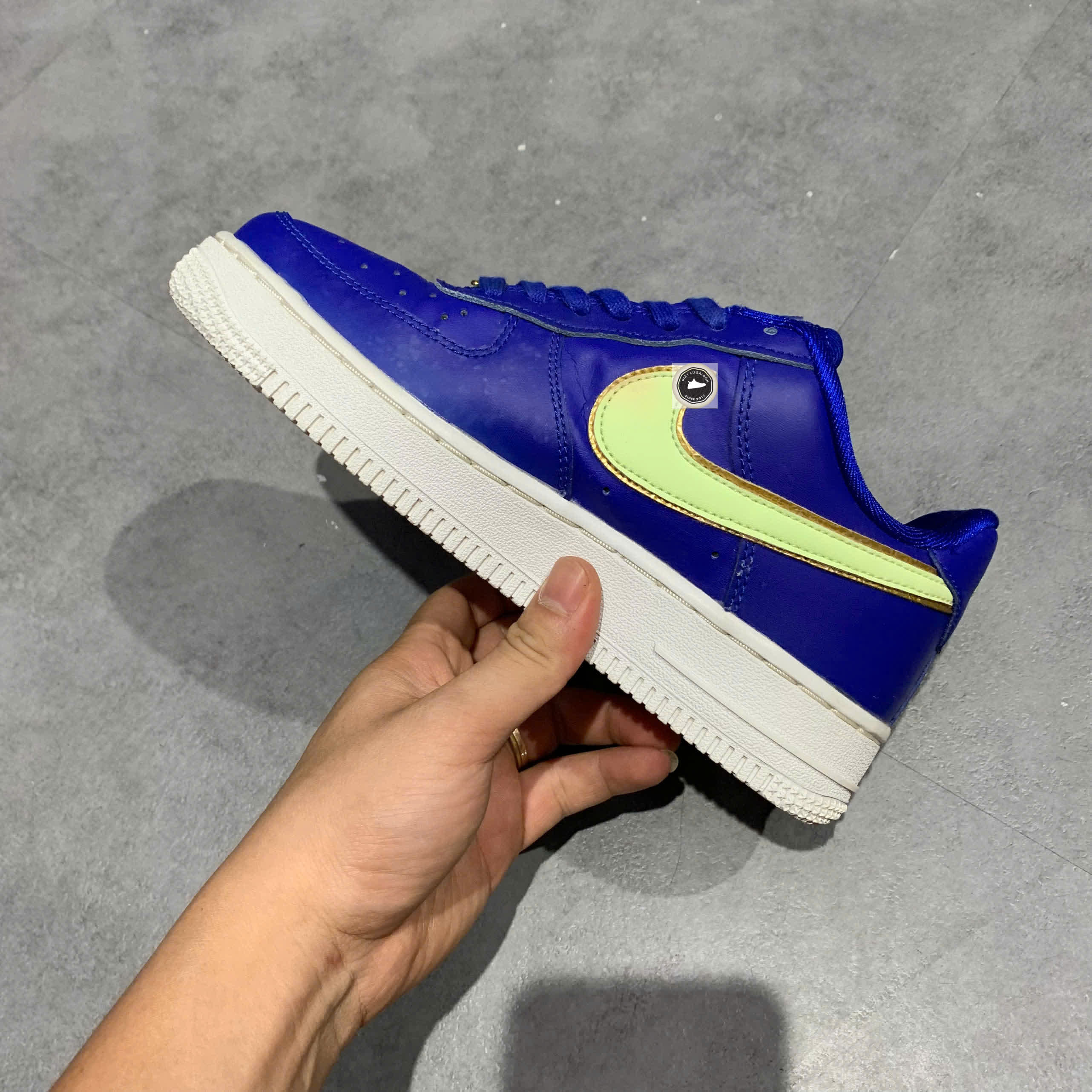 Nike Air Force 1 '07 Essential 'Hyper Blue Volt' - AO2132 402 - Size 36 - GIÀY 2HAND CHÍNH HÃNG 23031