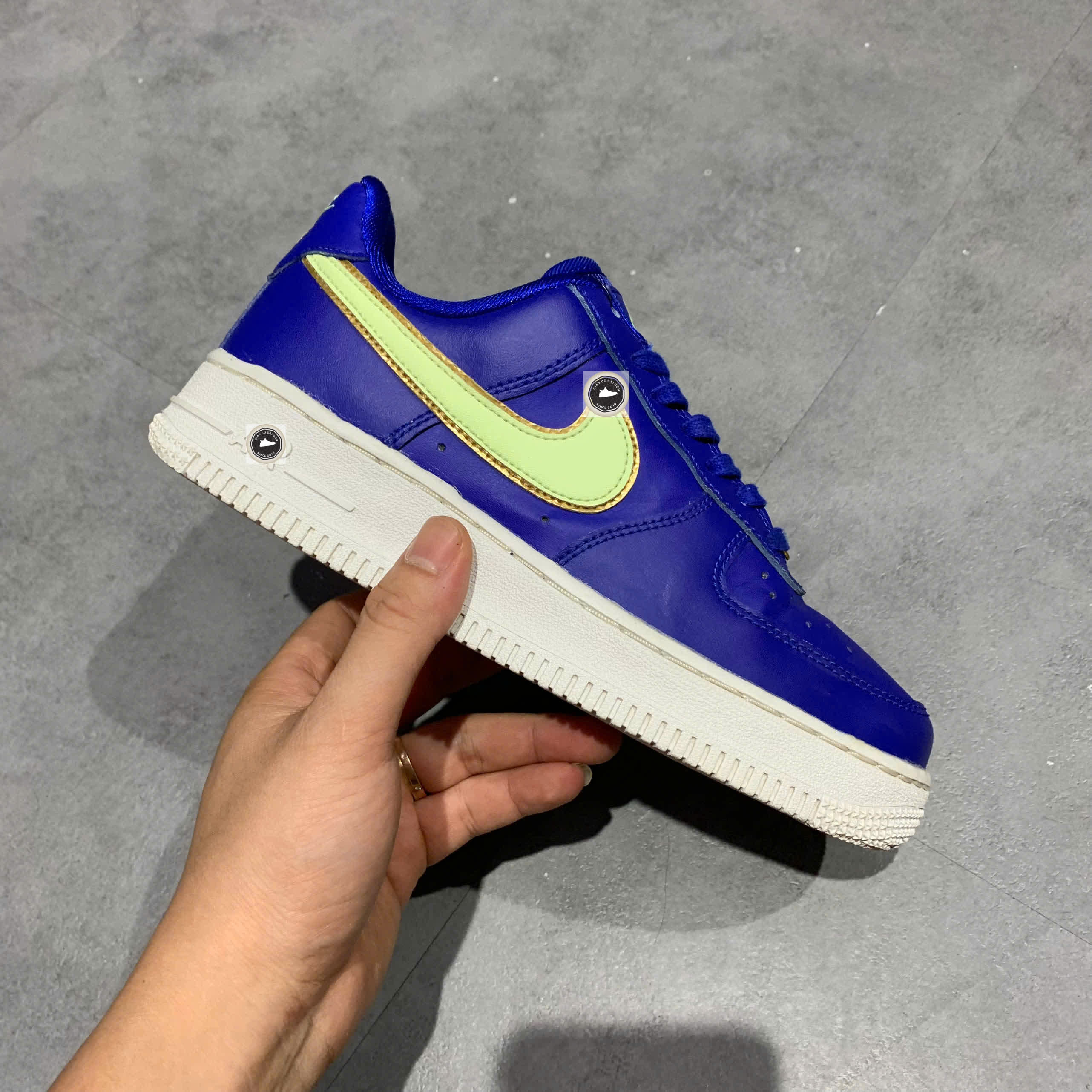 Nike Air Force 1 '07 Essential 'Hyper Blue Volt' - AO2132 402 - Size 36 - GIÀY 2HAND CHÍNH HÃNG 23031