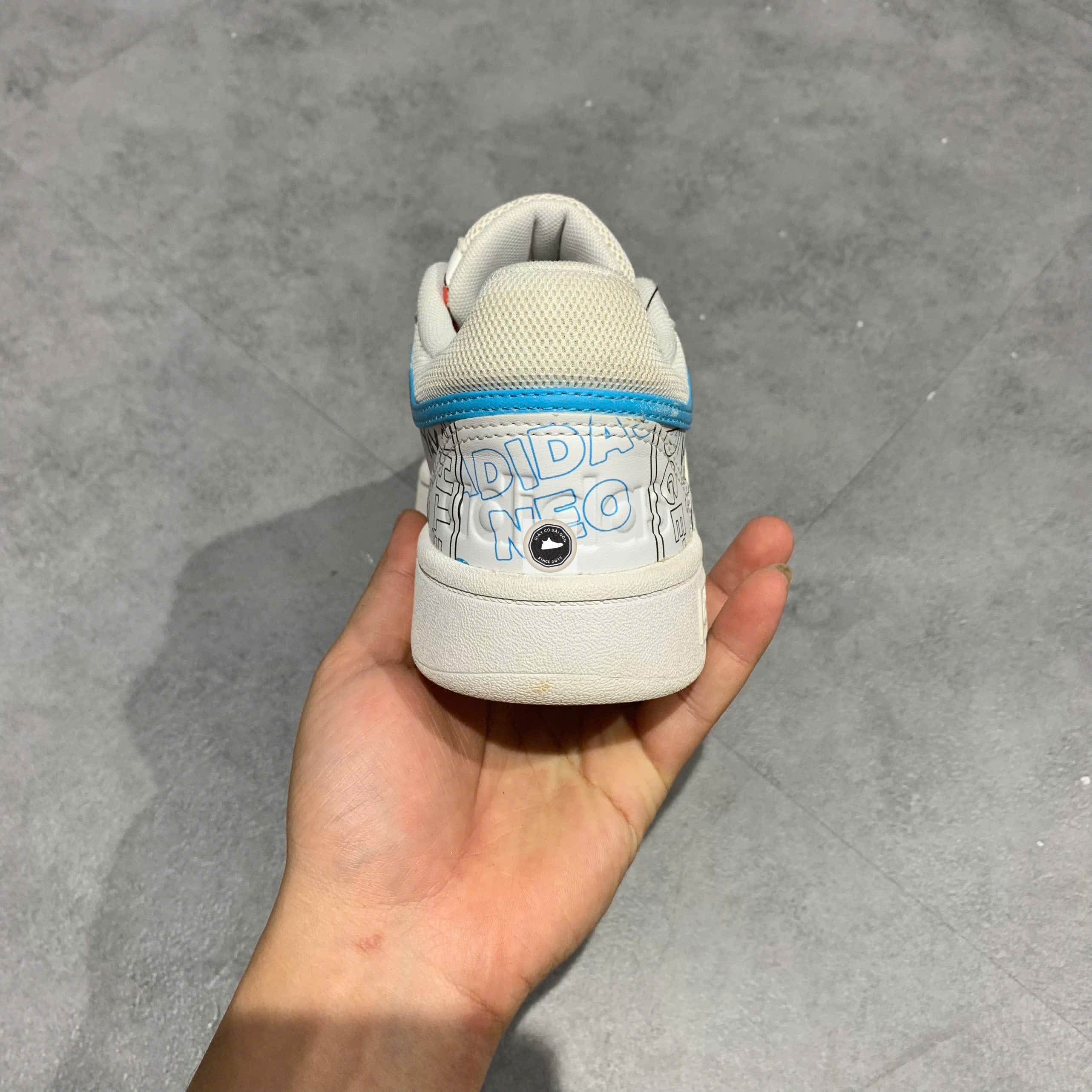 Adidas Hoops 3.0 Low White Black - GW6990 - Size 37 1/3 - GIÀY 2HAND CHÍNH HÃNG 22935