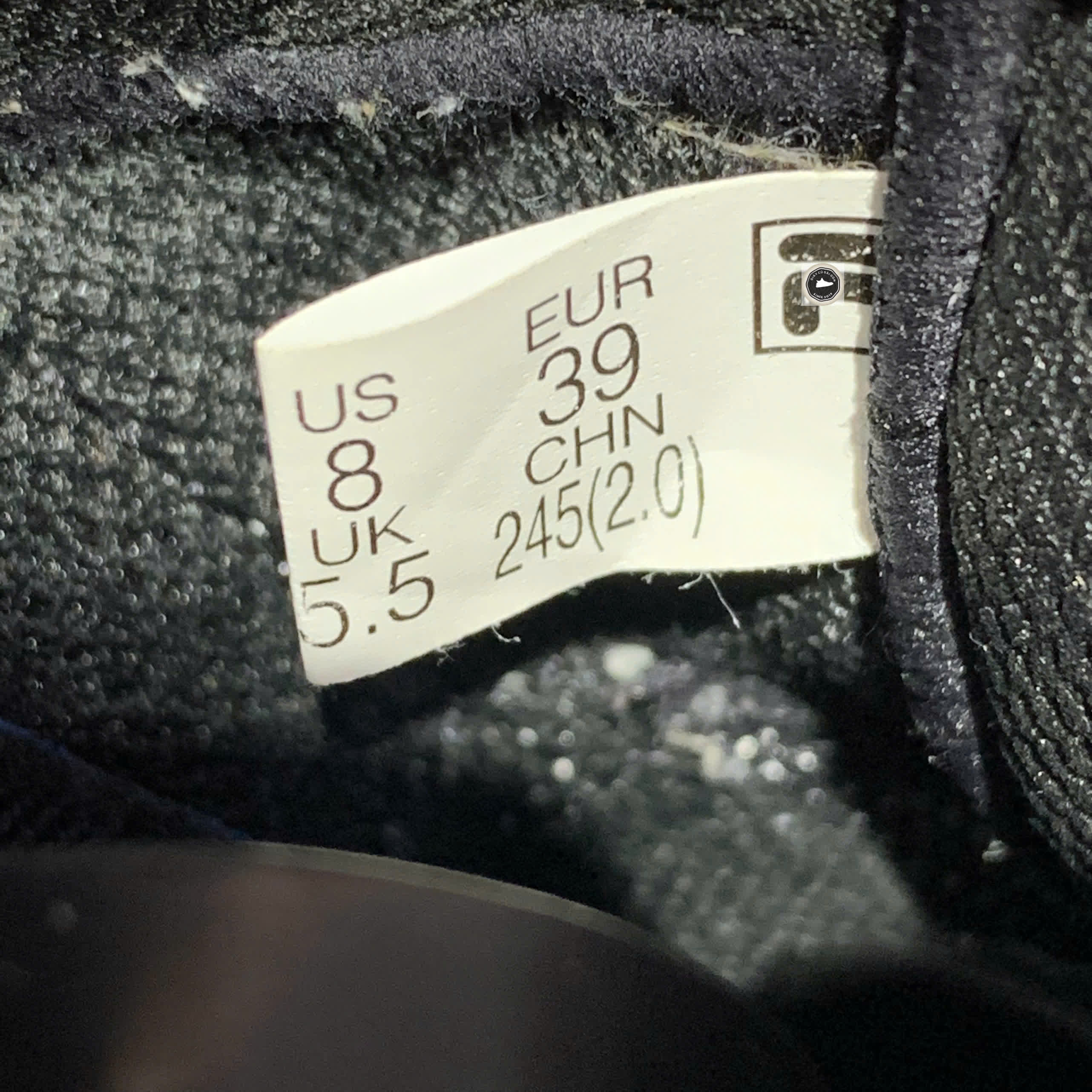 🔥 FILA ARCH VINTAGE SHOES ‘BLACK WHITE’ – SIZE 39 – PVN23077 – CHÍNH HÃNG