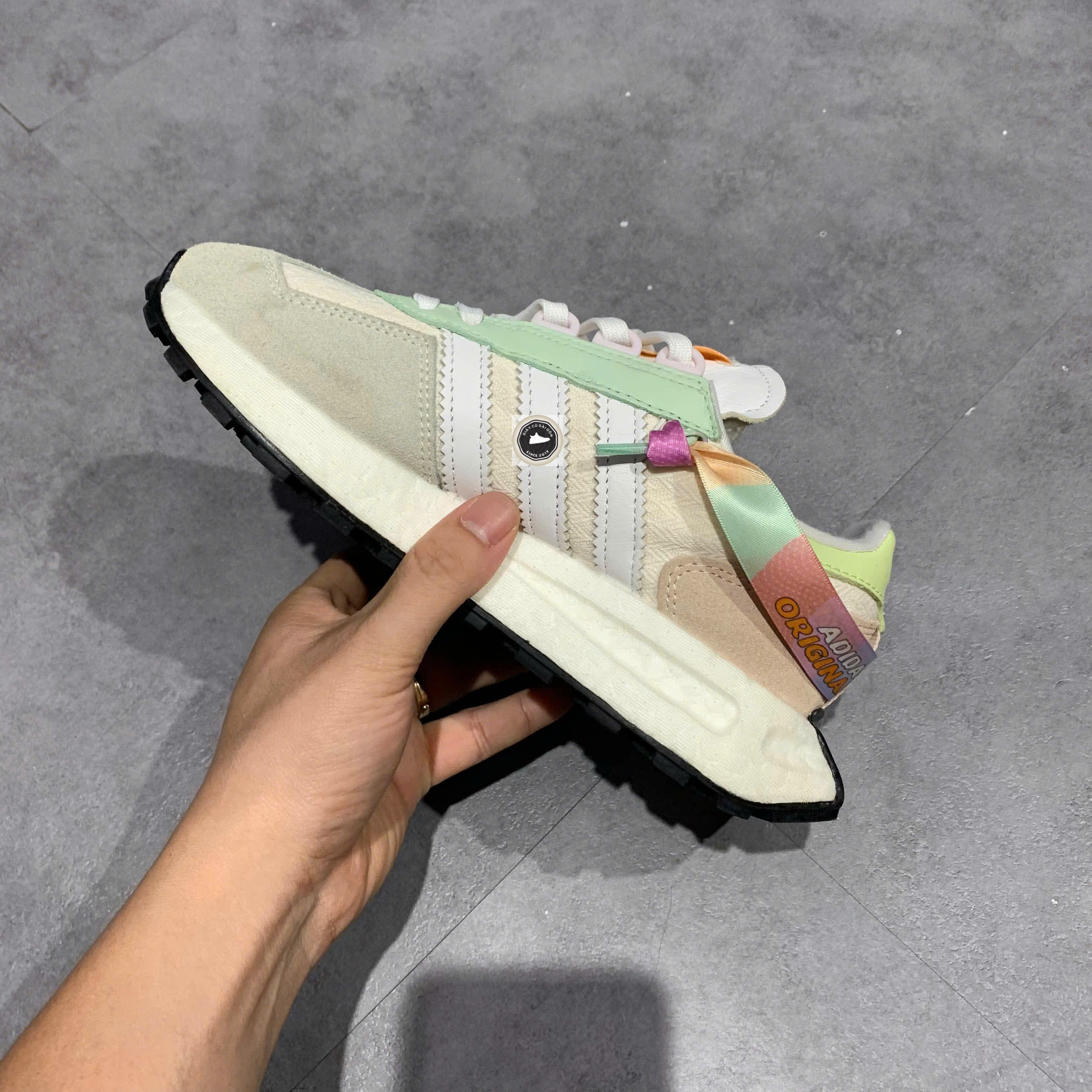 Adidas Retropy E5 Dash Green Footwear White - ID6259 - Size 36 2/3 - GIÀY 2HAND CHÍNH HÃNG 23073