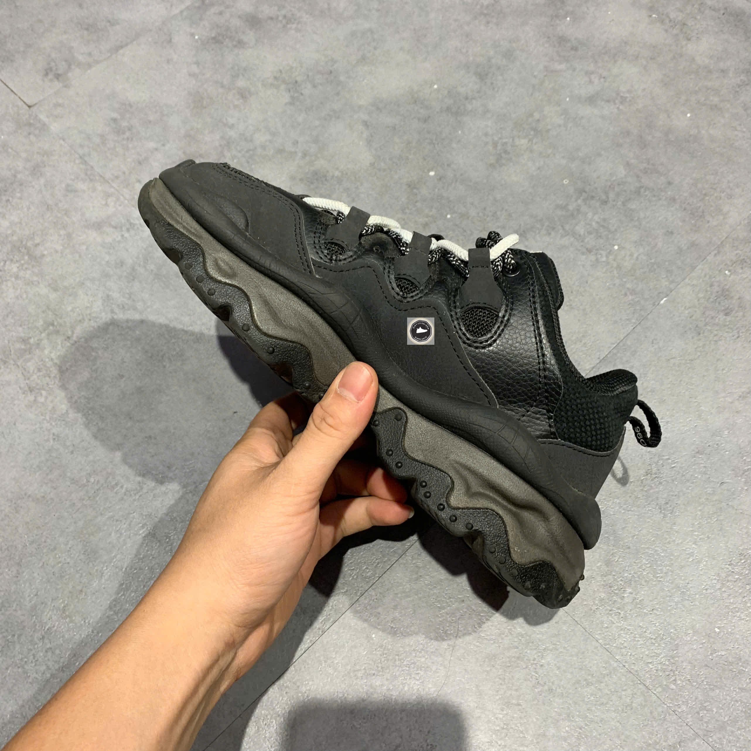 [Fila Fusion QD96 'Black White'] - T12W241201FBK - Size 36 - GIÀY 2HAND CHÍNH HÃNG 23046