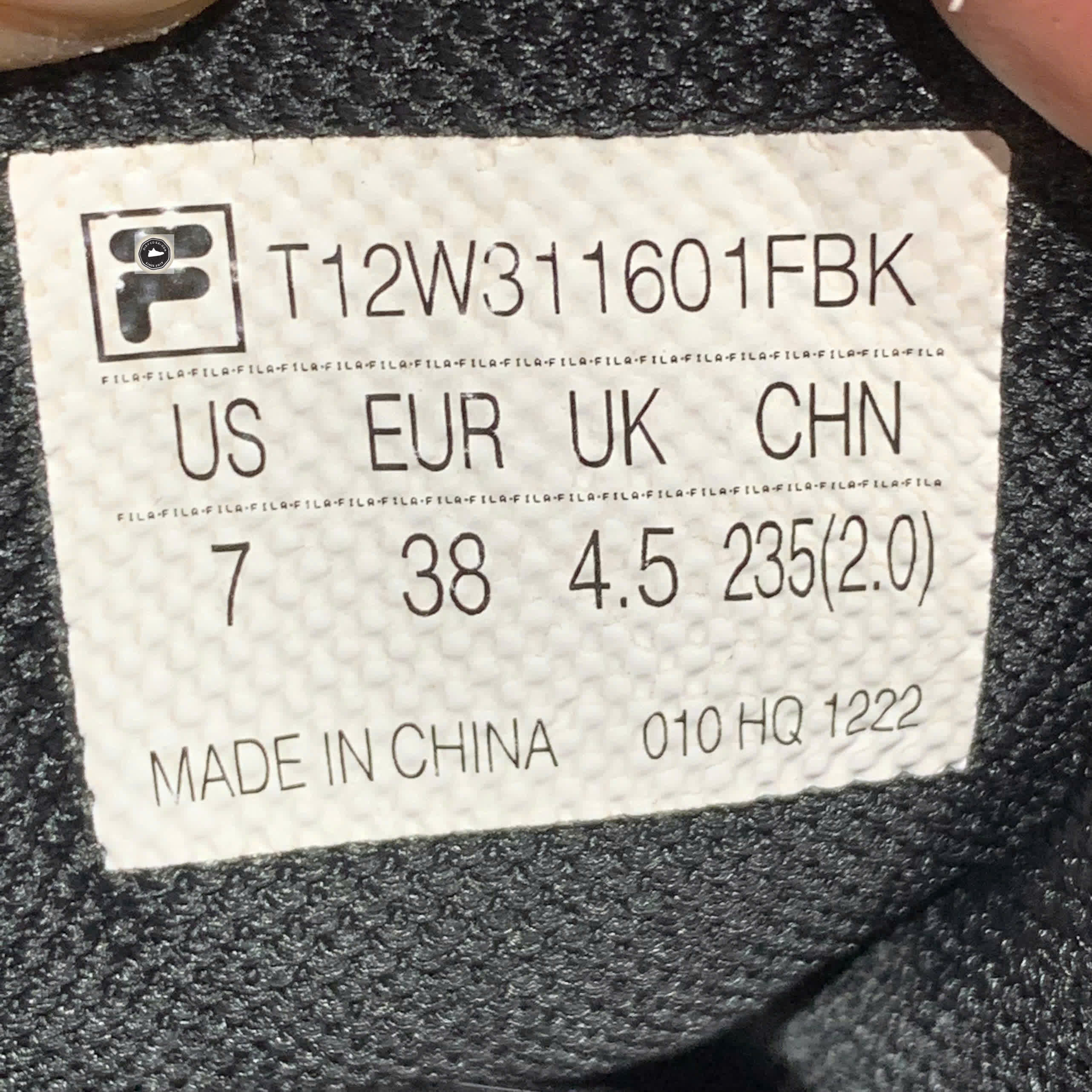 🔥 FILA FUSION TENACITY CHUNKY ‘BLACK’ – SIZE 38 – PVN22946 – CHÍNH HÃNG