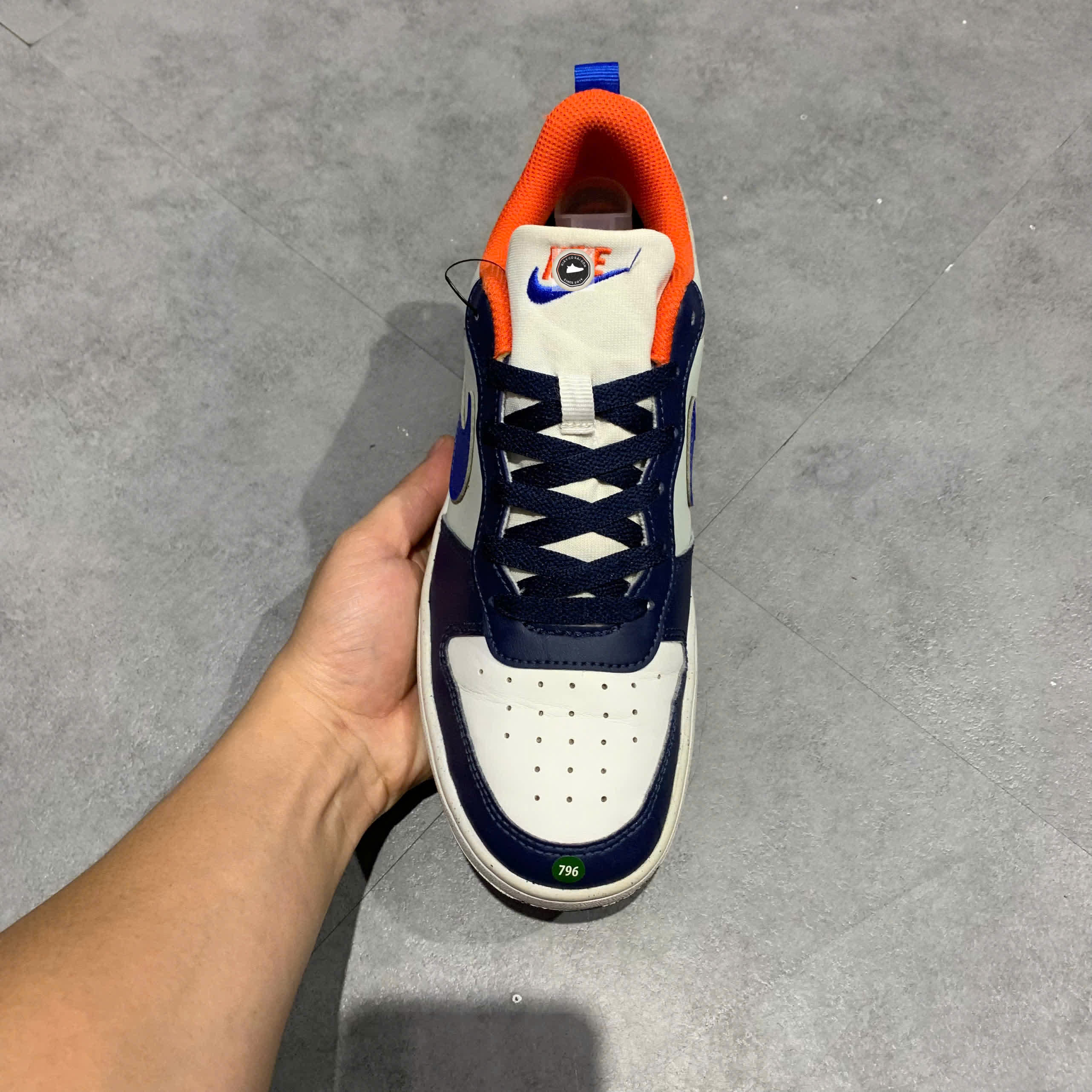 [Nike Court Borough Low Recraft GS Midnight Navy] - DV5456 401 - Size 39 - GIÀY 2HAND CHÍNH HÃNG 23064