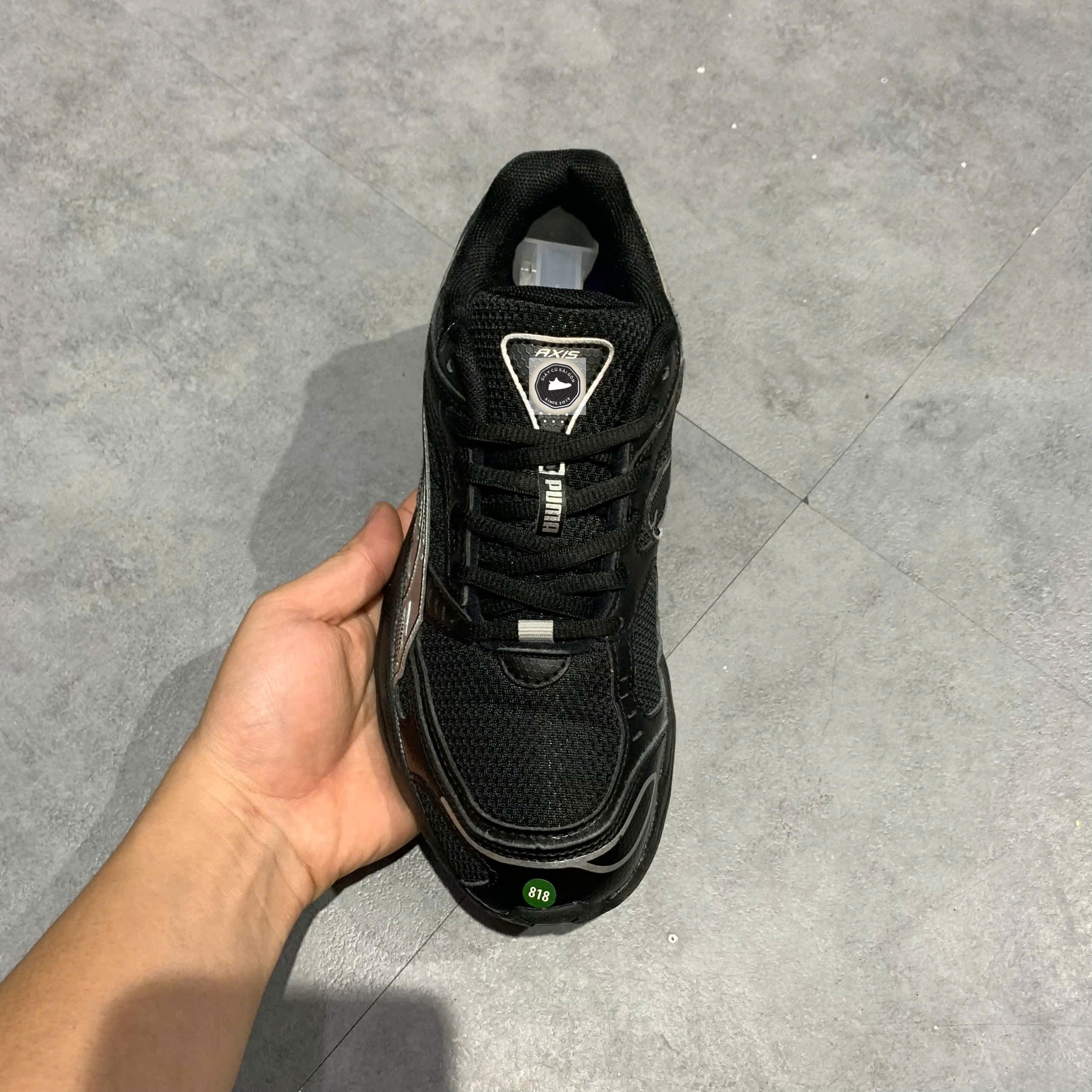🔥 PUMA AXIS ‘BLACK SILVER’ – SIZE 37 – PVN23084 – CHÍNH HÃNG