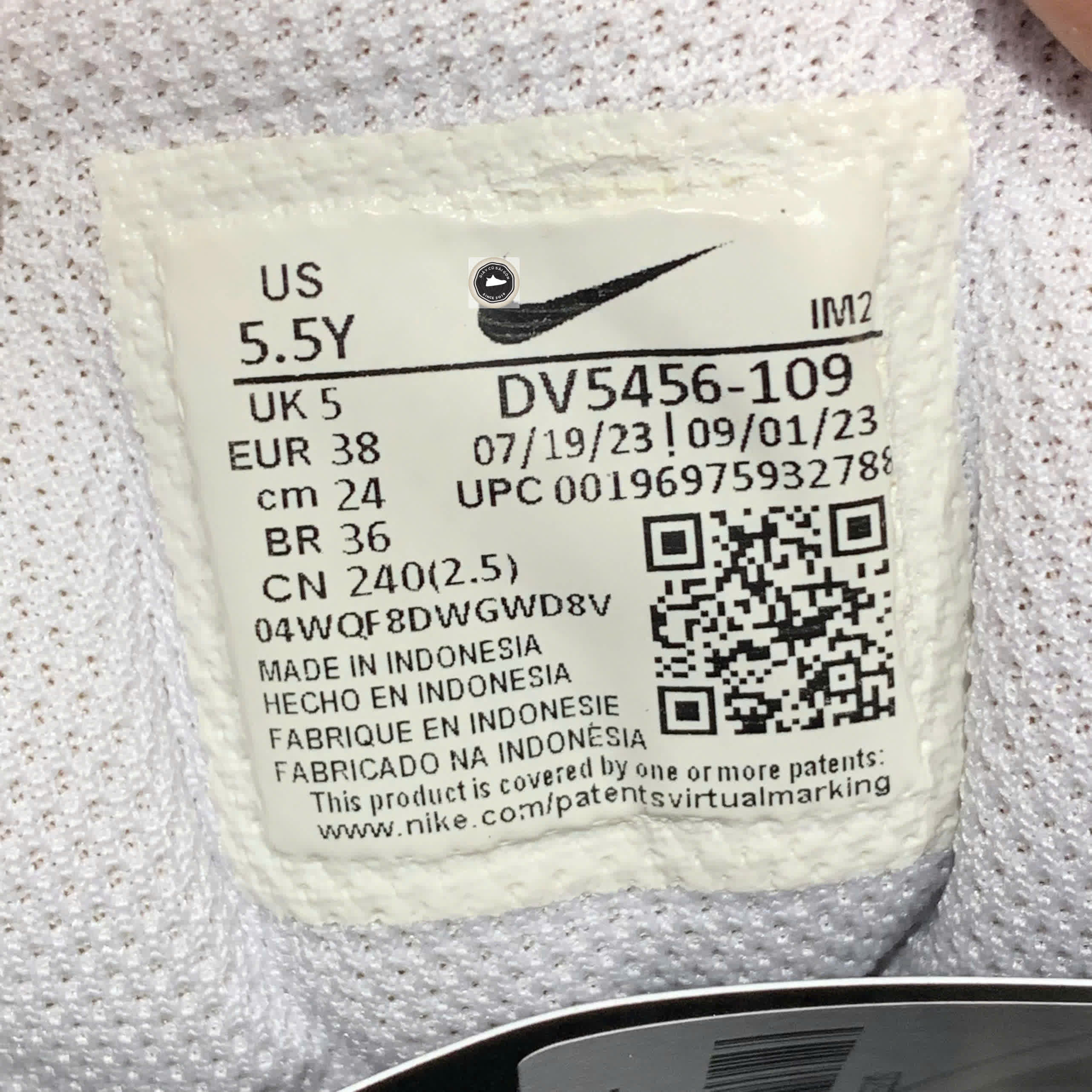 🔥 NIKE COURT BOROUGH LOW RECRAFT ‘WHITE/GREEN’ – SIZE 38 – PVN22961 – CHÍNH HÃNG