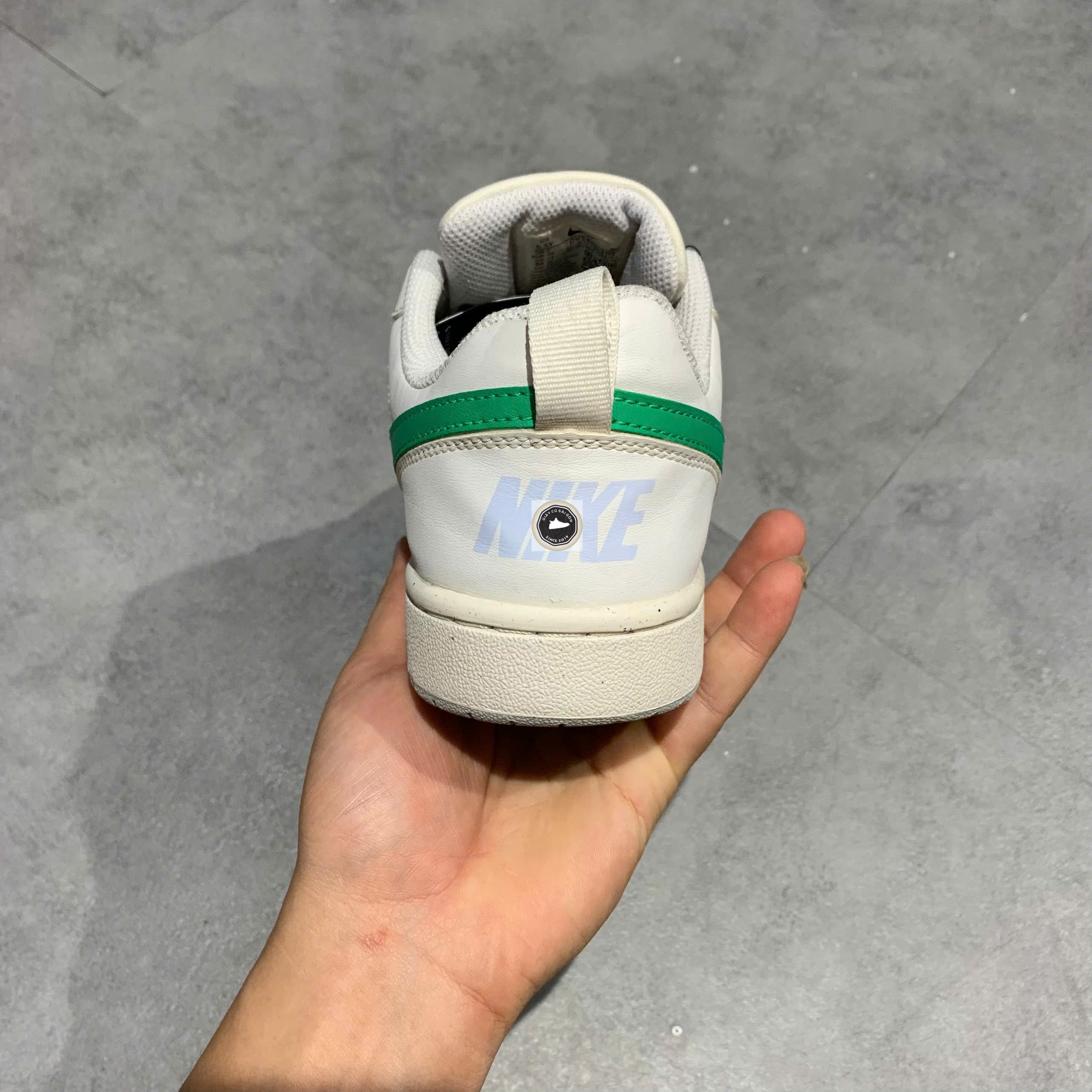 🔥 NIKE COURT BOROUGH LOW RECRAFT ‘WHITE/GREEN’ – SIZE 38 – PVN22961 – CHÍNH HÃNG