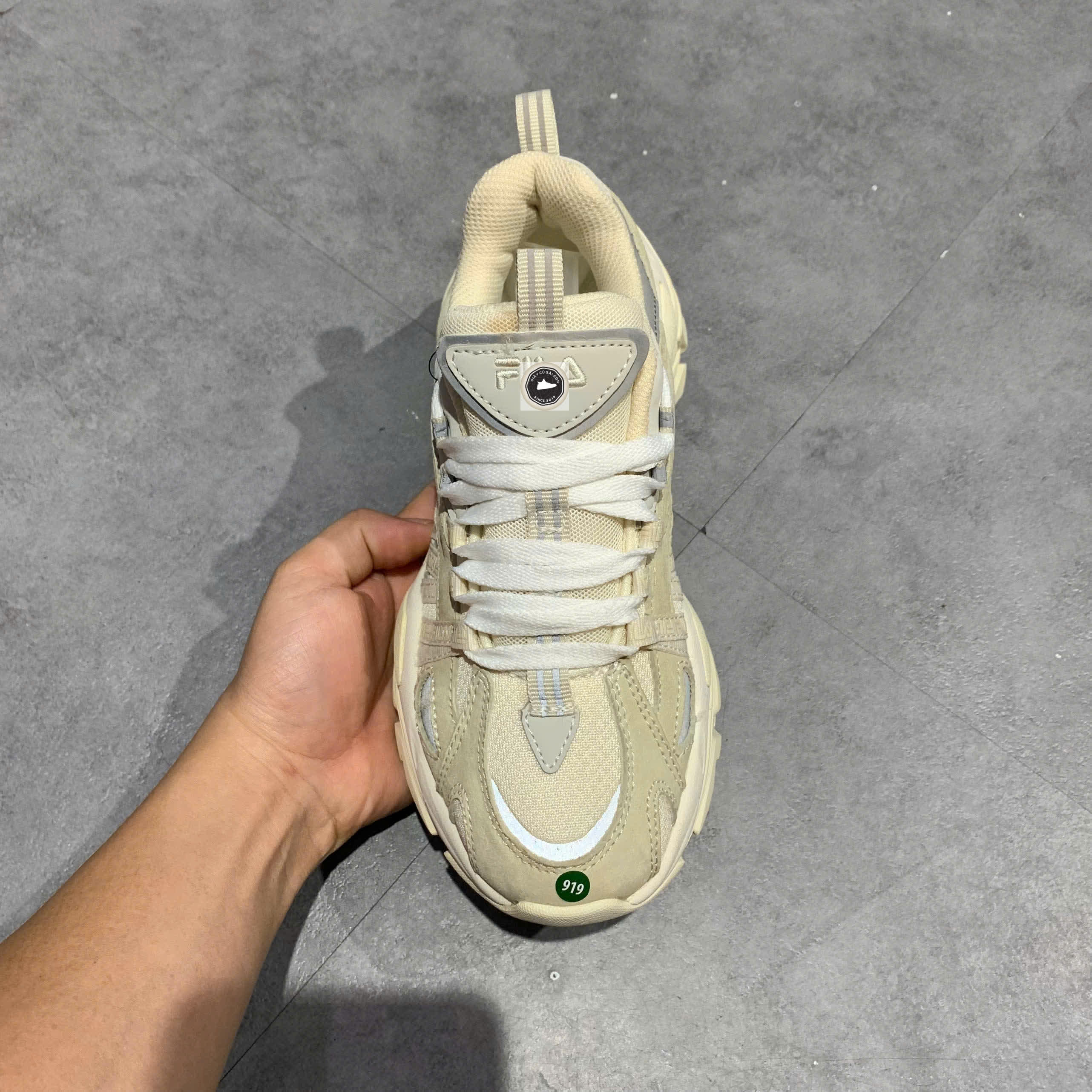 🔥 FILA INTERATION CREAM WHITE – SIZE 36 1/2 – PVN22945 – CHÍNH HÃNG