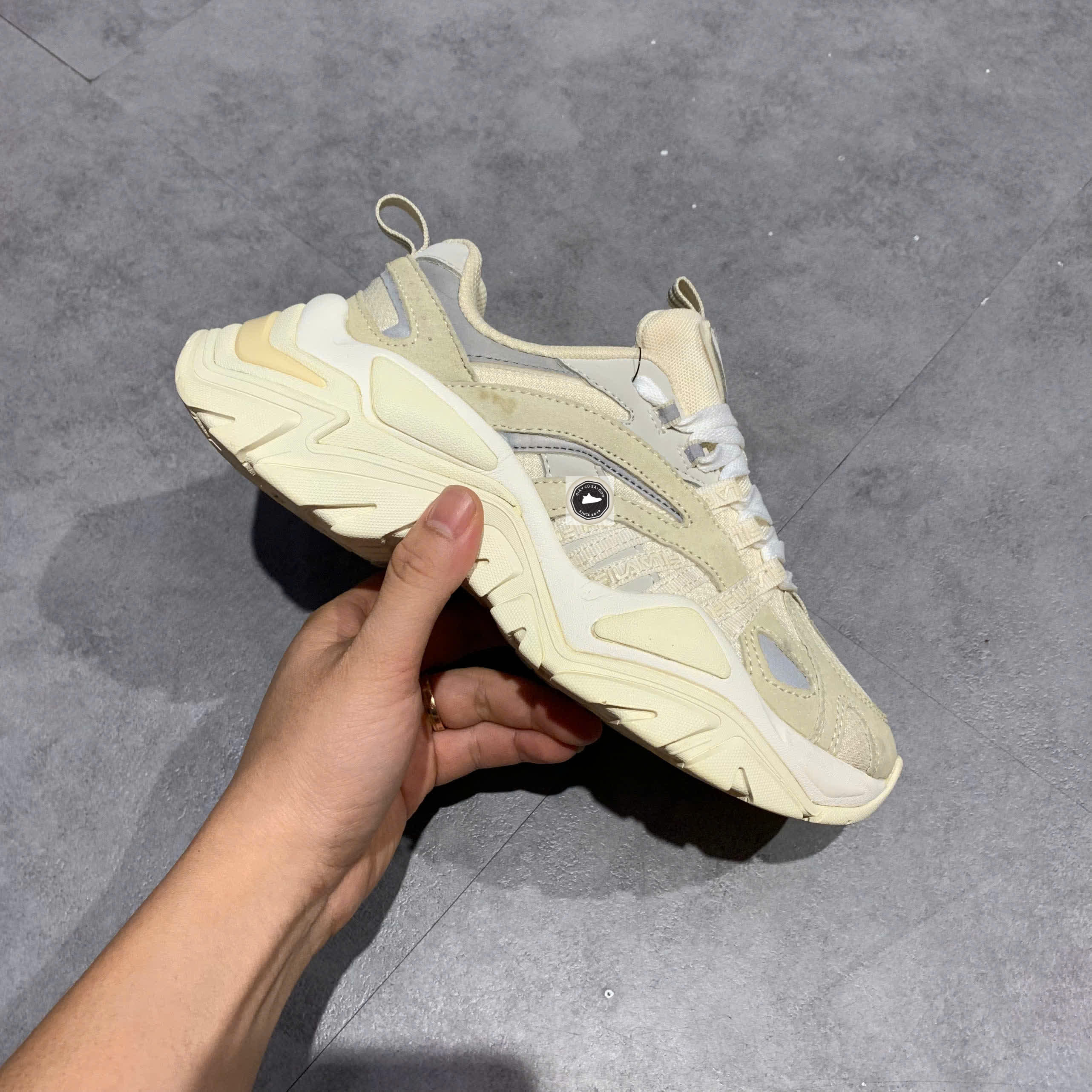 🔥 FILA INTERATION CREAM WHITE – SIZE 36 1/2 – PVN22945 – CHÍNH HÃNG