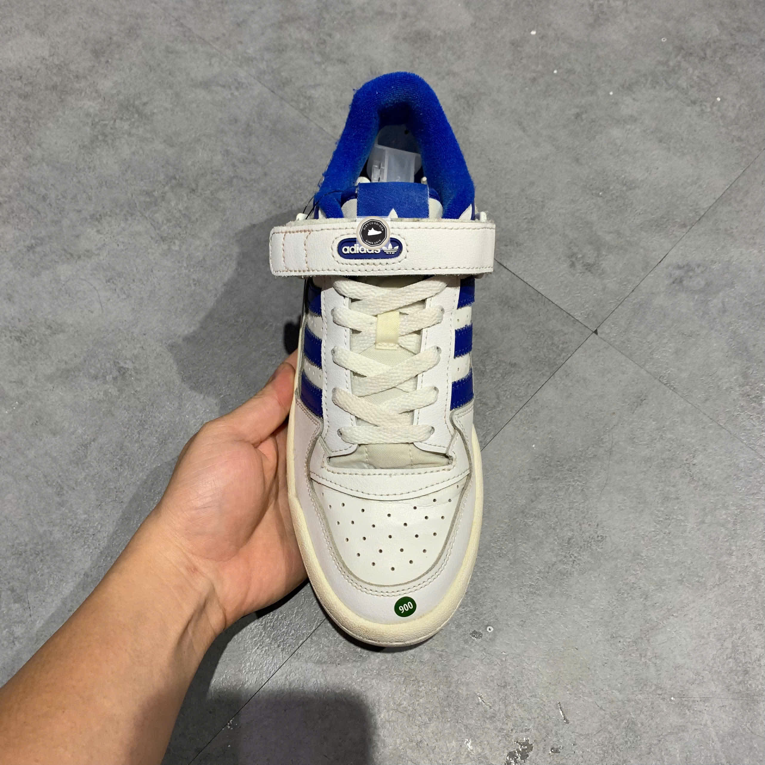 🔥 ADIDAS FORUM LOW ‘WHITE / ROYAL BLUE’ – SIZE 39 1/3 – PVN22999 – CHÍNH HÃNG
