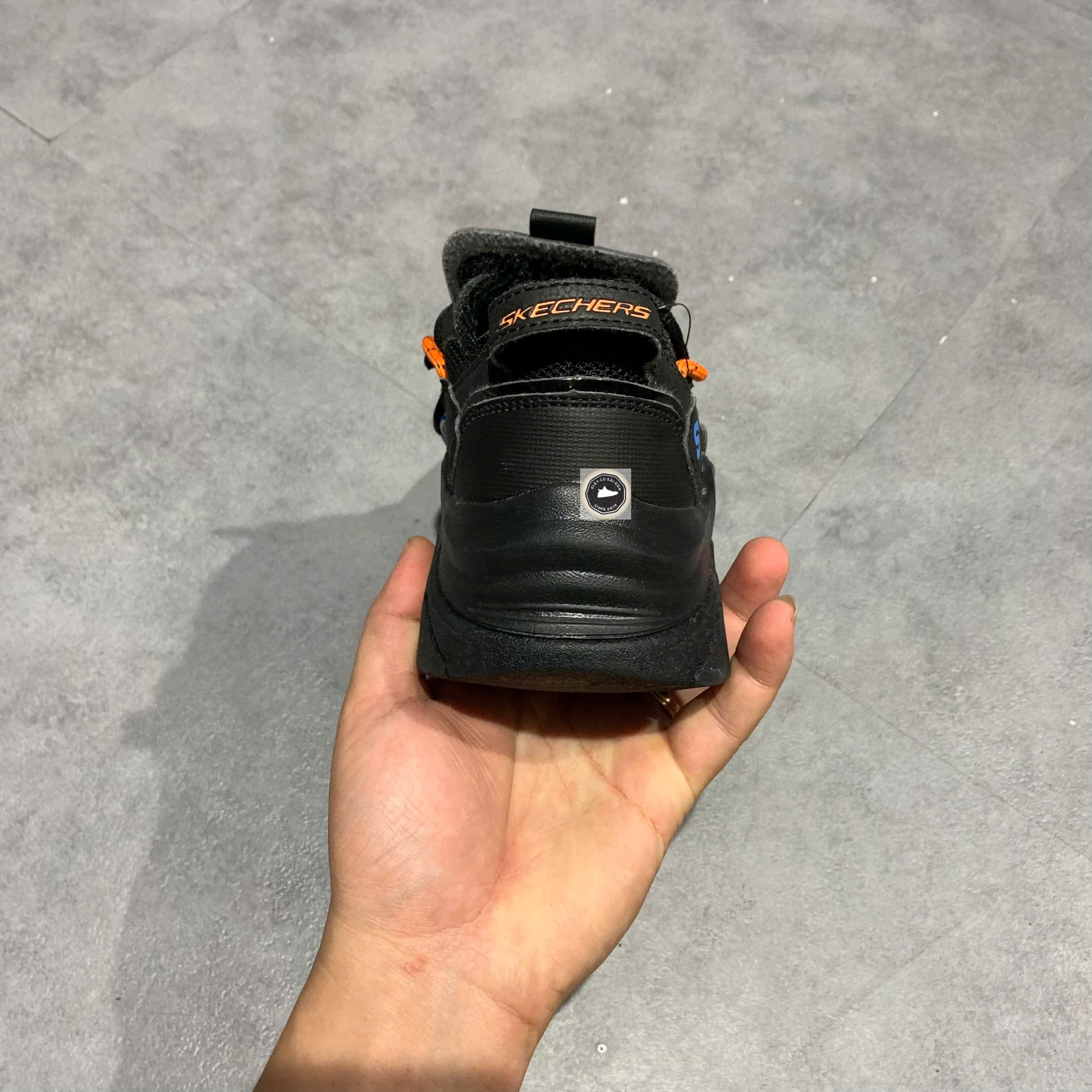 🔥 Skechers Stamina V3 Black Orange Blue – SIZE 36.5 – PVN22906 – CHÍNH HÃNG