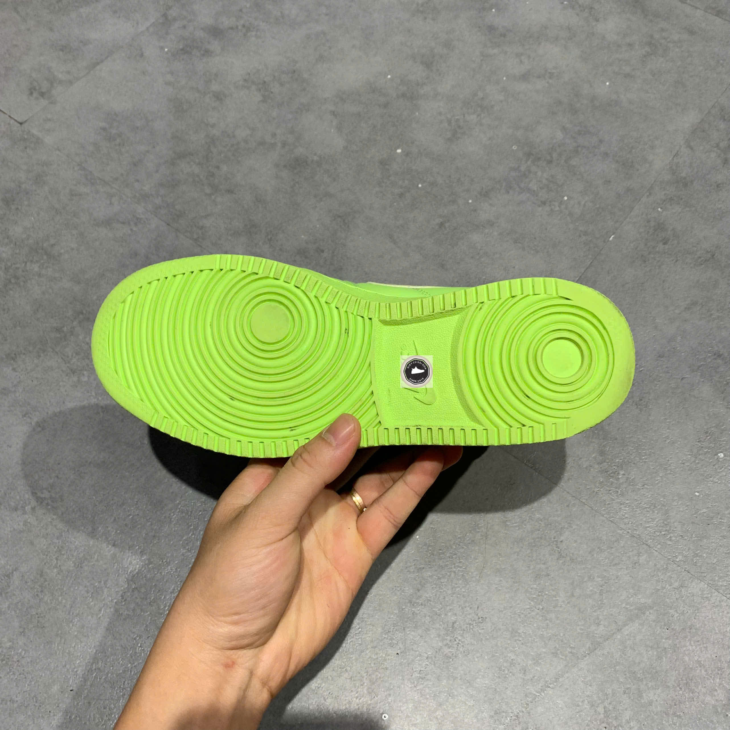 Billie Eilish x Air Jordan 1 KO "Ghost Green" - DN2857 330 - Size 38 - GIÀY 2HAND CHÍNH HÃNG 23075