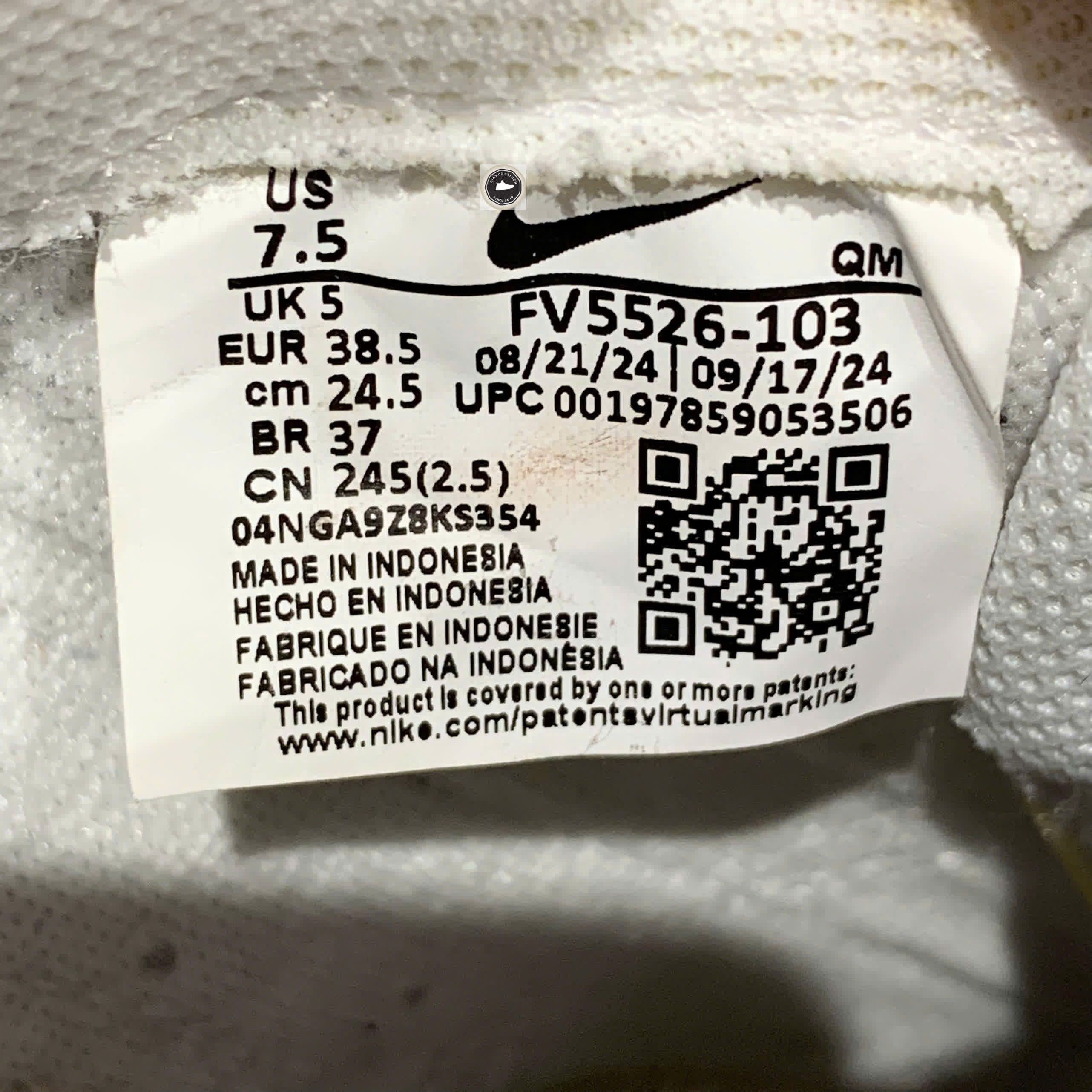 Nike Court Legacy Lift White University Red Gum - FV5526 103 - Size 38.5 - GIÀY 2HAND CHÍNH HÃNG 23015