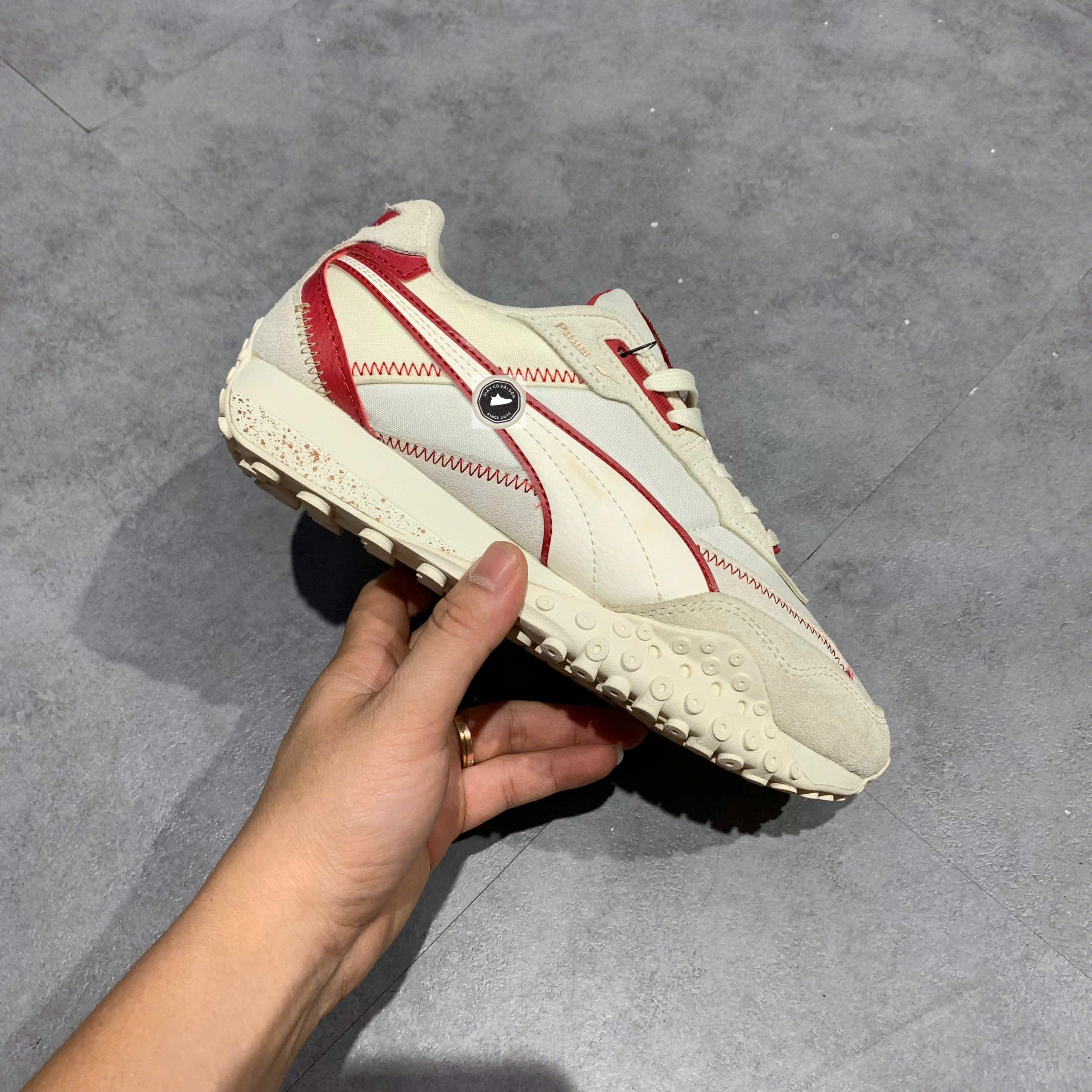 Puma Blktop Rider CNY 'Versatile Beige' - 397194 01 - Size 38 - GIÀY 2HAND CHÍNH HÃNG 22939