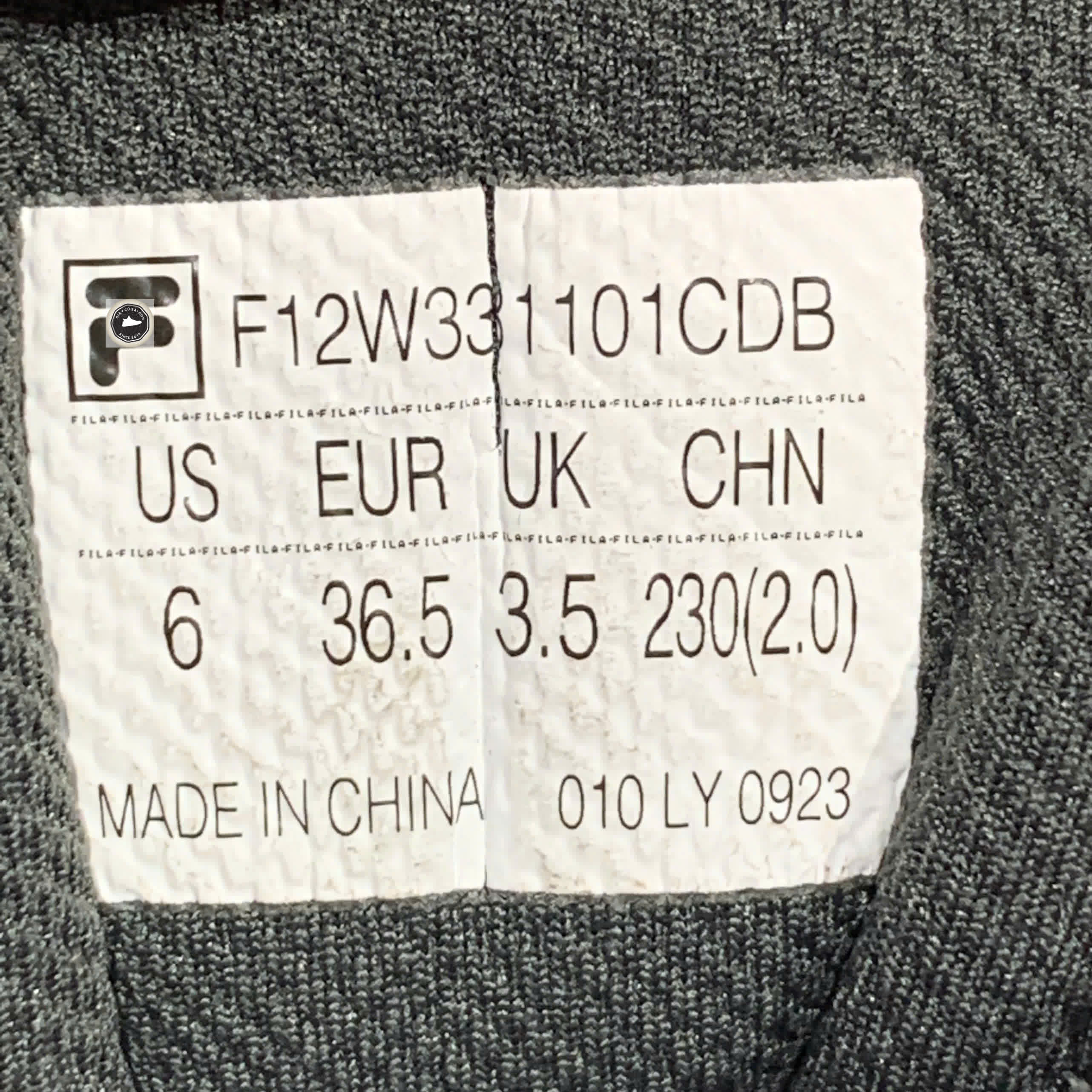 🔥 Fila Fern Sneakers Black Green – SIZE 36.5 – PVN23032 – CHÍNH HÃNG