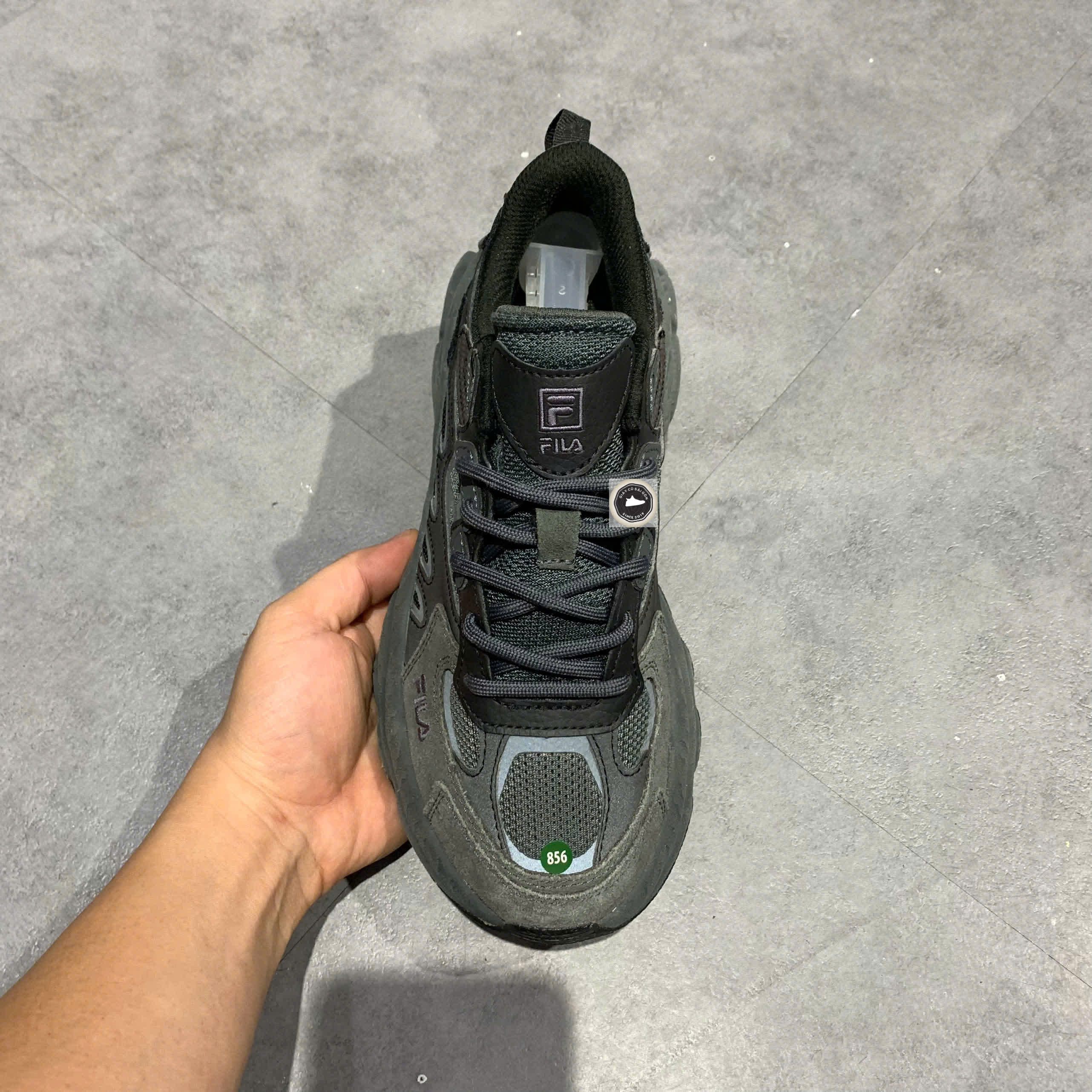🔥 Fila Fern Sneakers Black Green – SIZE 36.5 – PVN23032 – CHÍNH HÃNG