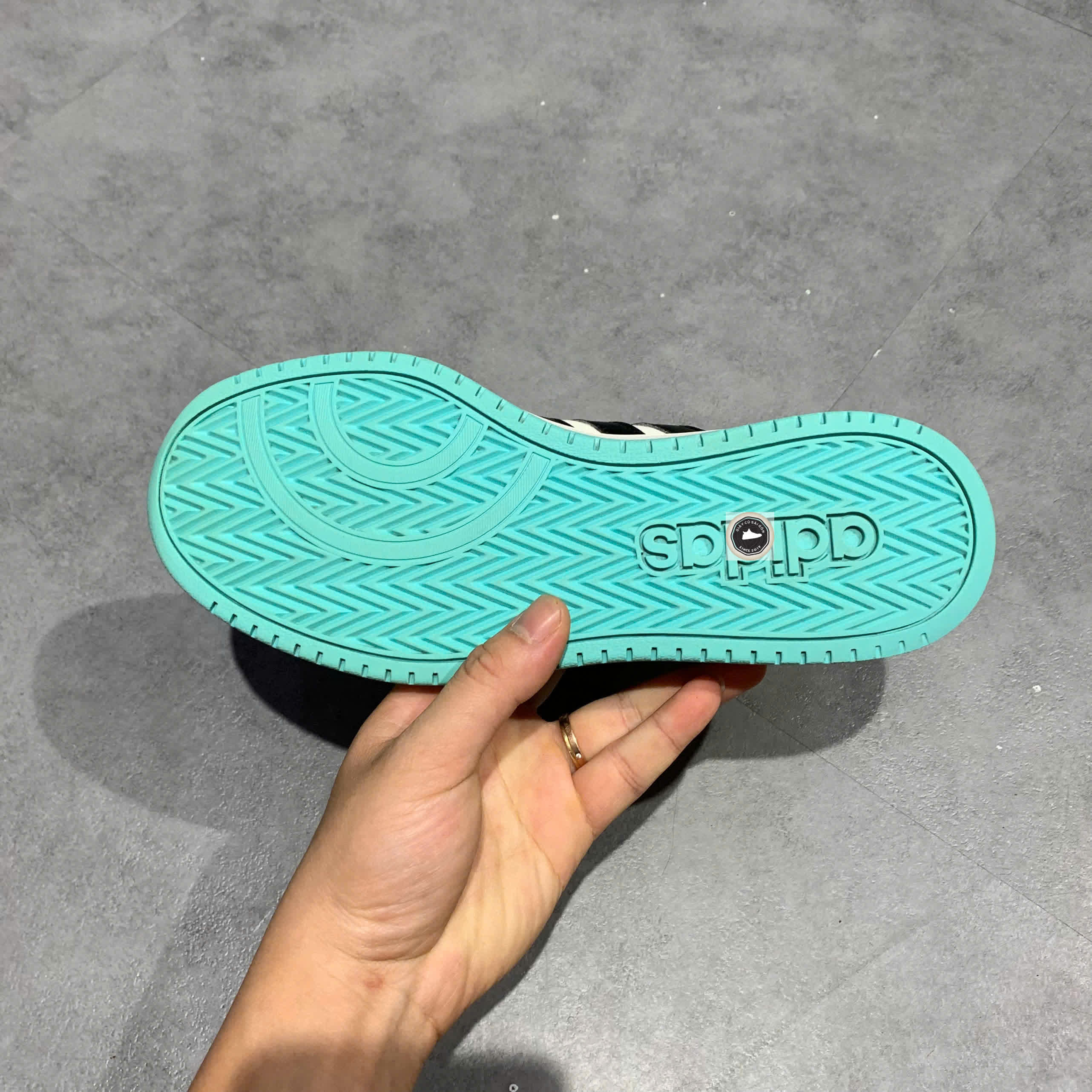 🔥 ADIDAS NEO HOOPS 2.0 ‘BLACK/BLUE’ – SIZE 38 – PVN23069 – CHÍNH HÃNG