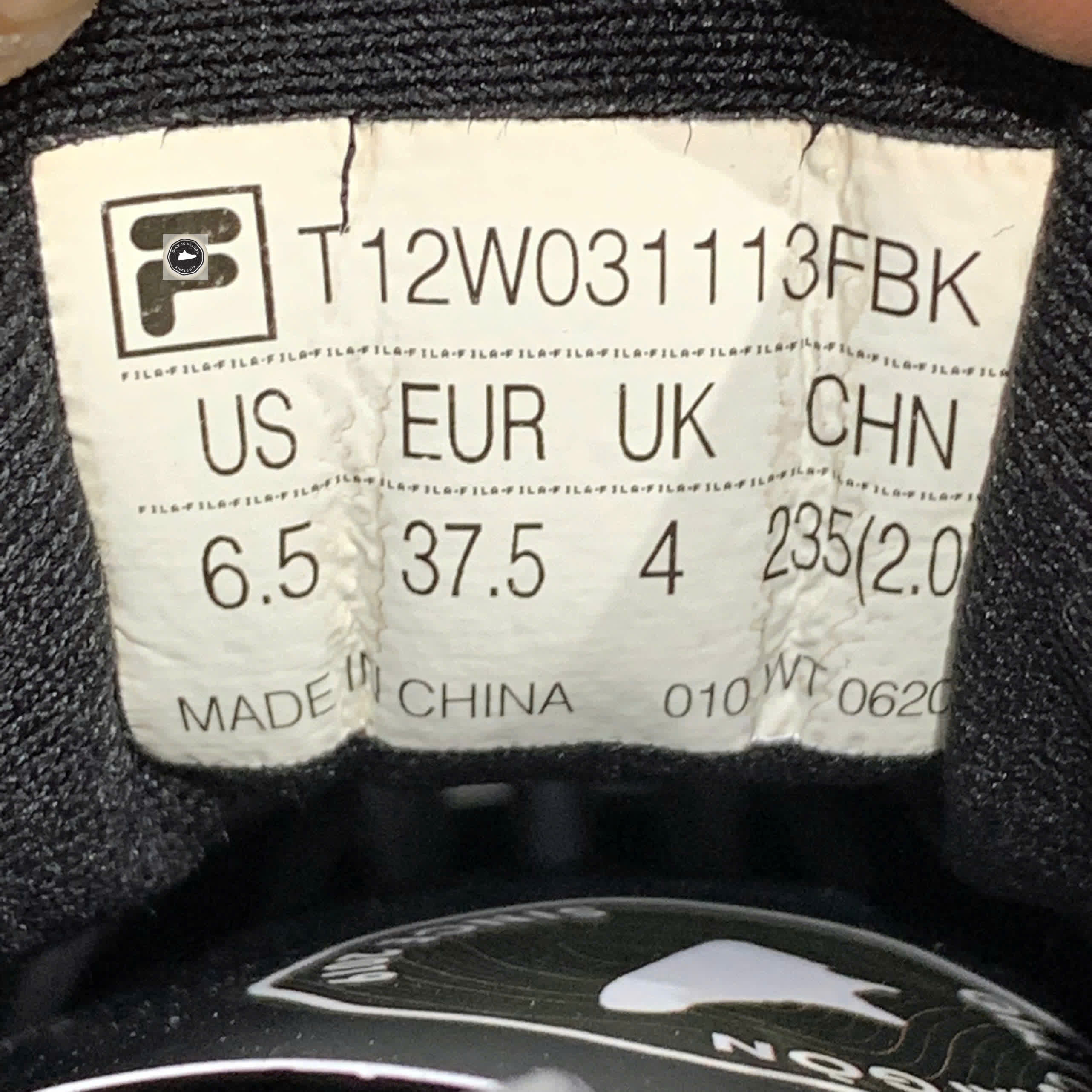 🔥 FILA FUSION ‘BLACK’ – SIZE 37.5 – PVN22934 – CHÍNH HÃNG