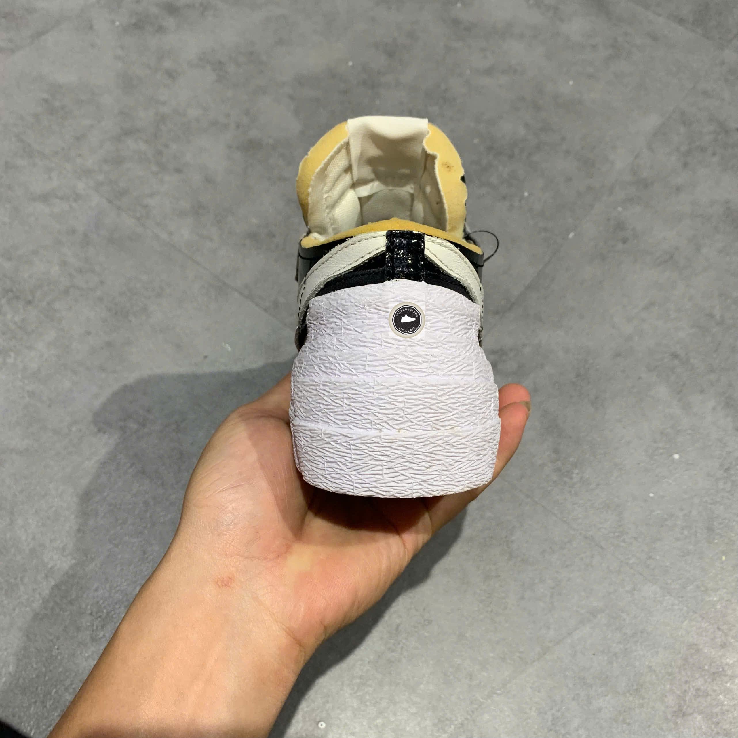 🔥 Giày Nike Blazer Low ‘Sacai Black Leather’ DM6443‑001 – SIZE 38 – PVN22907 – CHÍNH HÃNG