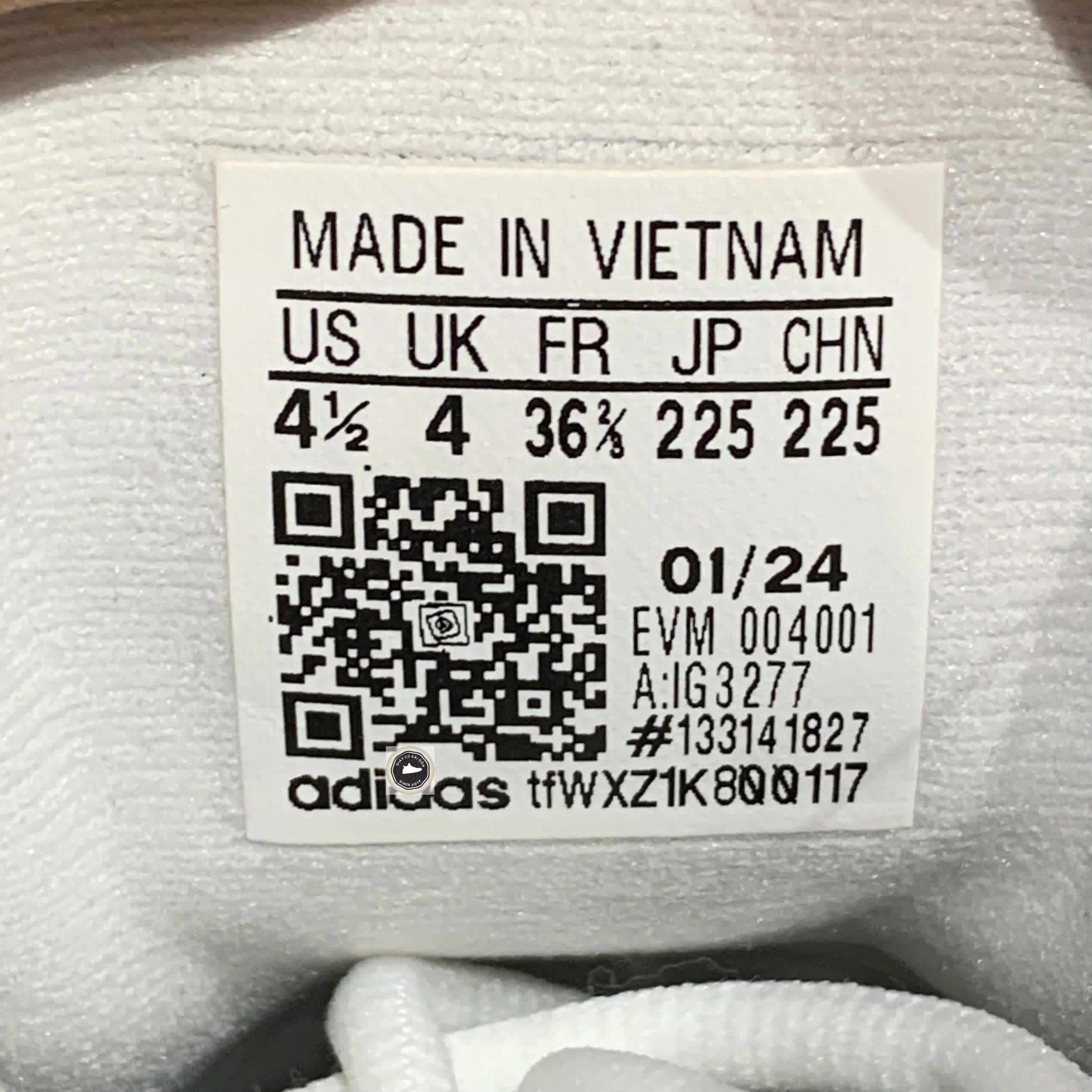 🔥 ADIDAS RETROCROSS 24 SPIKELESS GOLF ‘WHITE/BLACK/GUM’ – SIZE 36 2/3 – PVN23049 – CHÍNH HÃNG