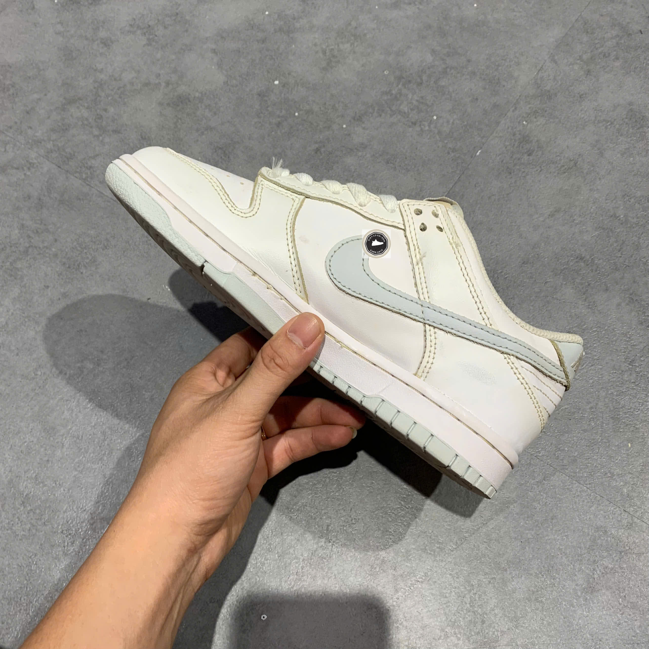 🔥 Nike Dunk Low GS 'White Pure Platinum' – SIZE 37.5 – PVN22966 – CHÍNH HÃNG