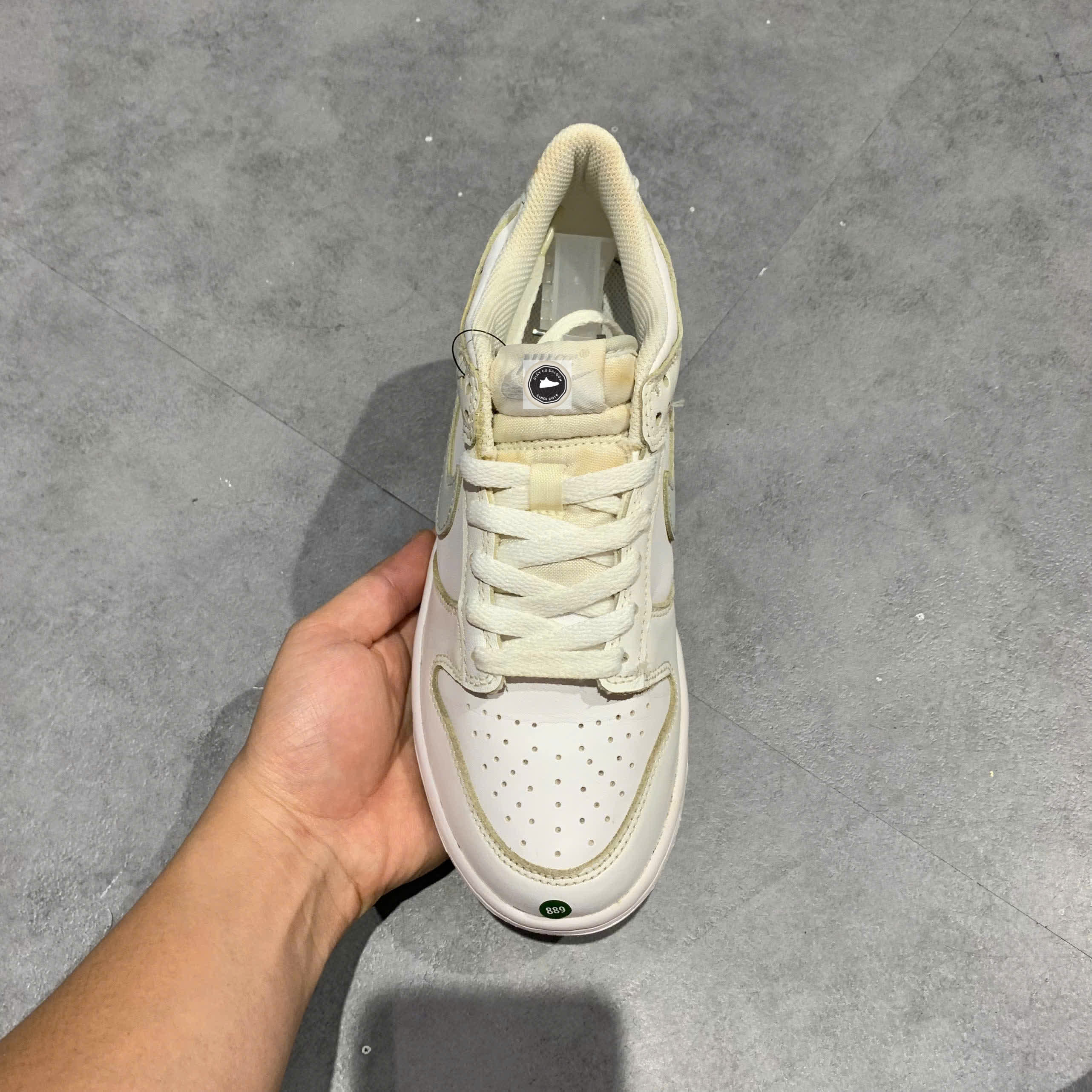 🔥 Nike Dunk Low GS 'White Pure Platinum' – SIZE 37.5 – PVN22966 – CHÍNH HÃNG