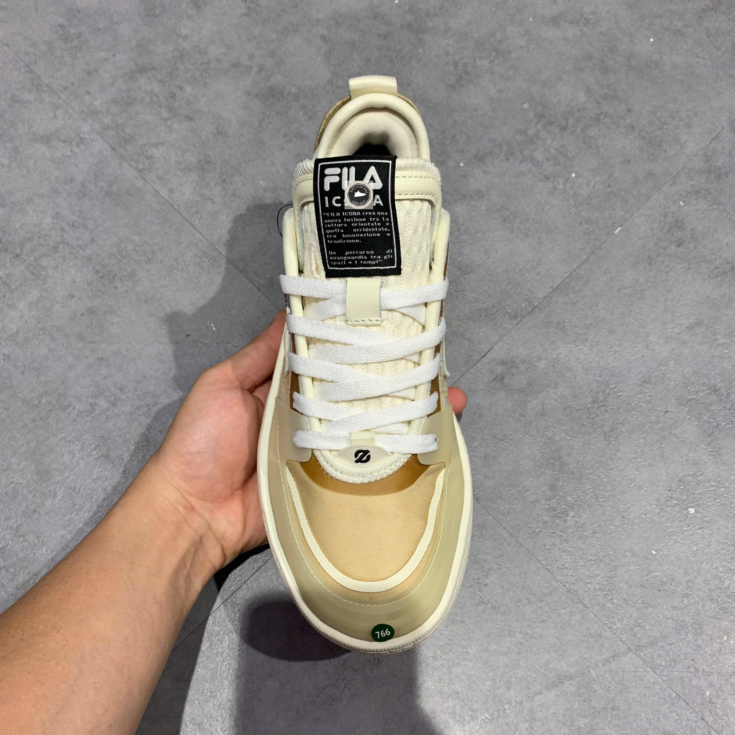 🔥 FILA MIXA SNEAKERS ‘CREAMYELLOW’ – SIZE 38 – PVN22978 – CHÍNH HÃNG