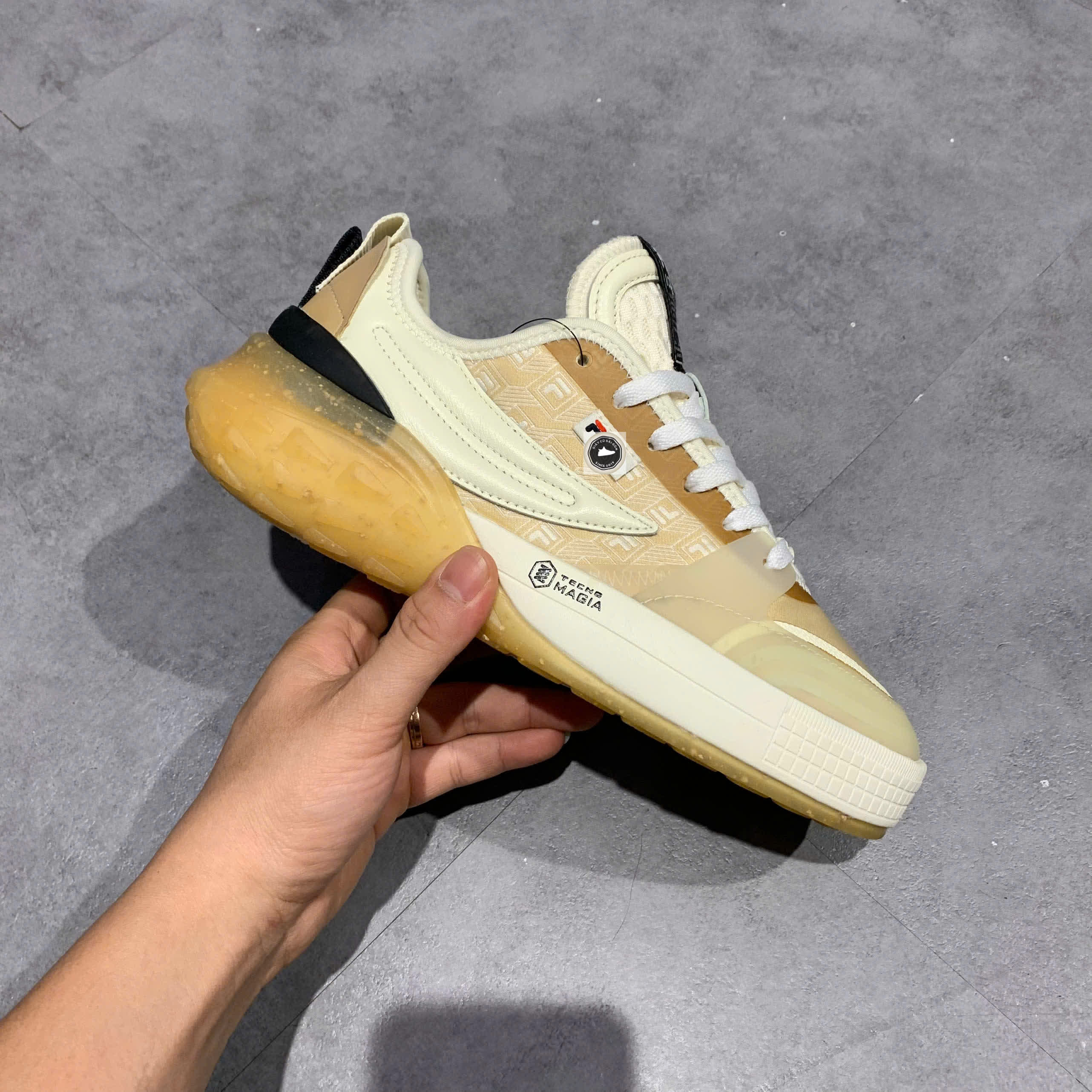 🔥 FILA MIXA SNEAKERS ‘CREAMYELLOW’ – SIZE 38 – PVN22978 – CHÍNH HÃNG