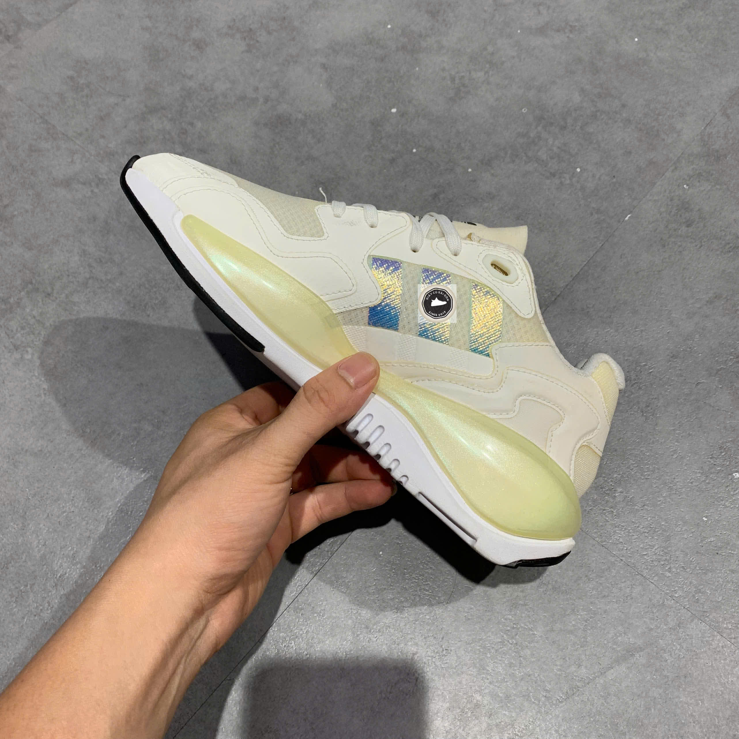 🔥 Giày Adidas Wmns ZX Alkyne 'White Iridescent' FY3026 – SIZE 37 1/3 – PVN22985 – CHÍNH HÃNG