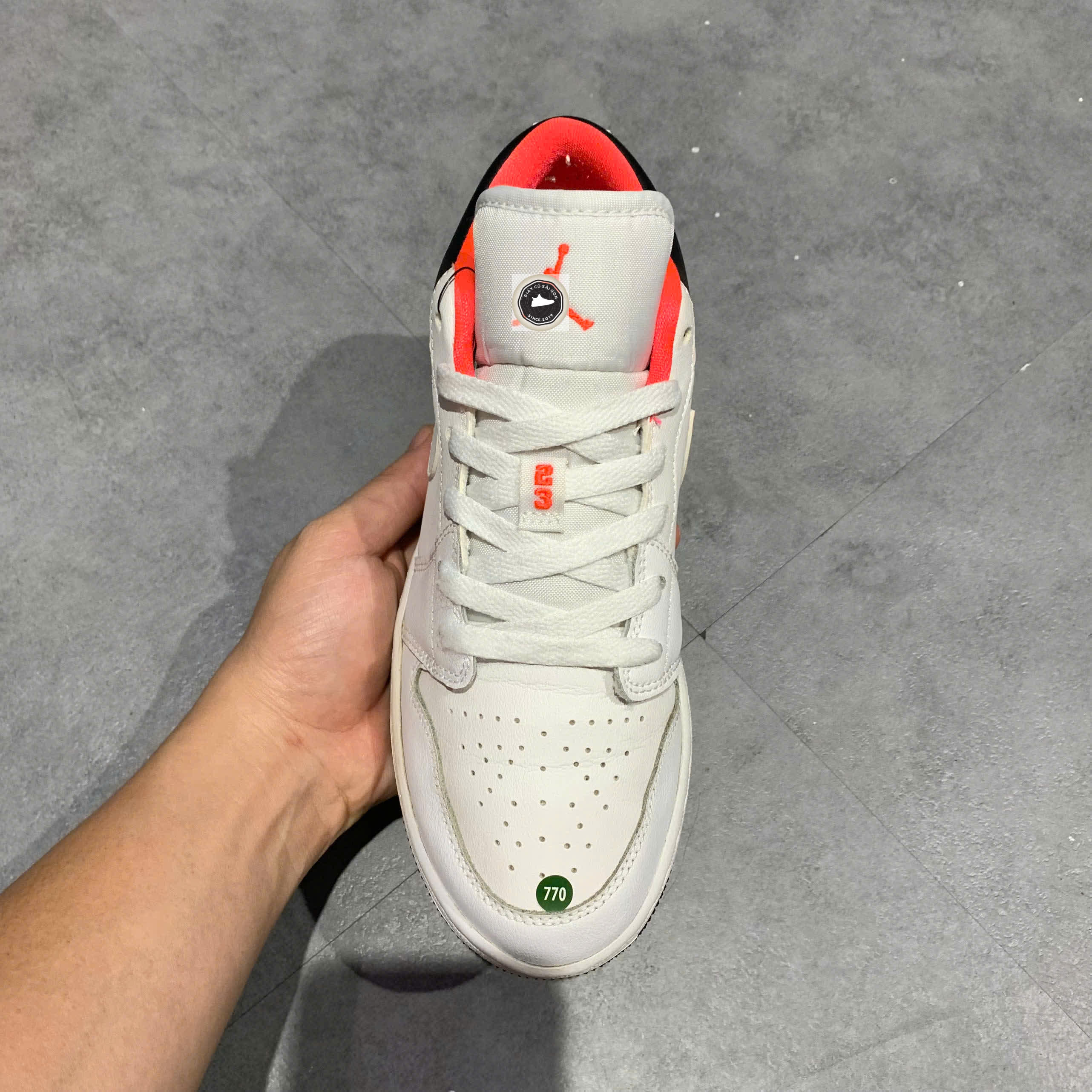 🔥 Giày Nike Air Jordan 1 Low GS 'Chicago Home' – SIZE 37 .5 – PVN22980 – CHÍNH HÃNG