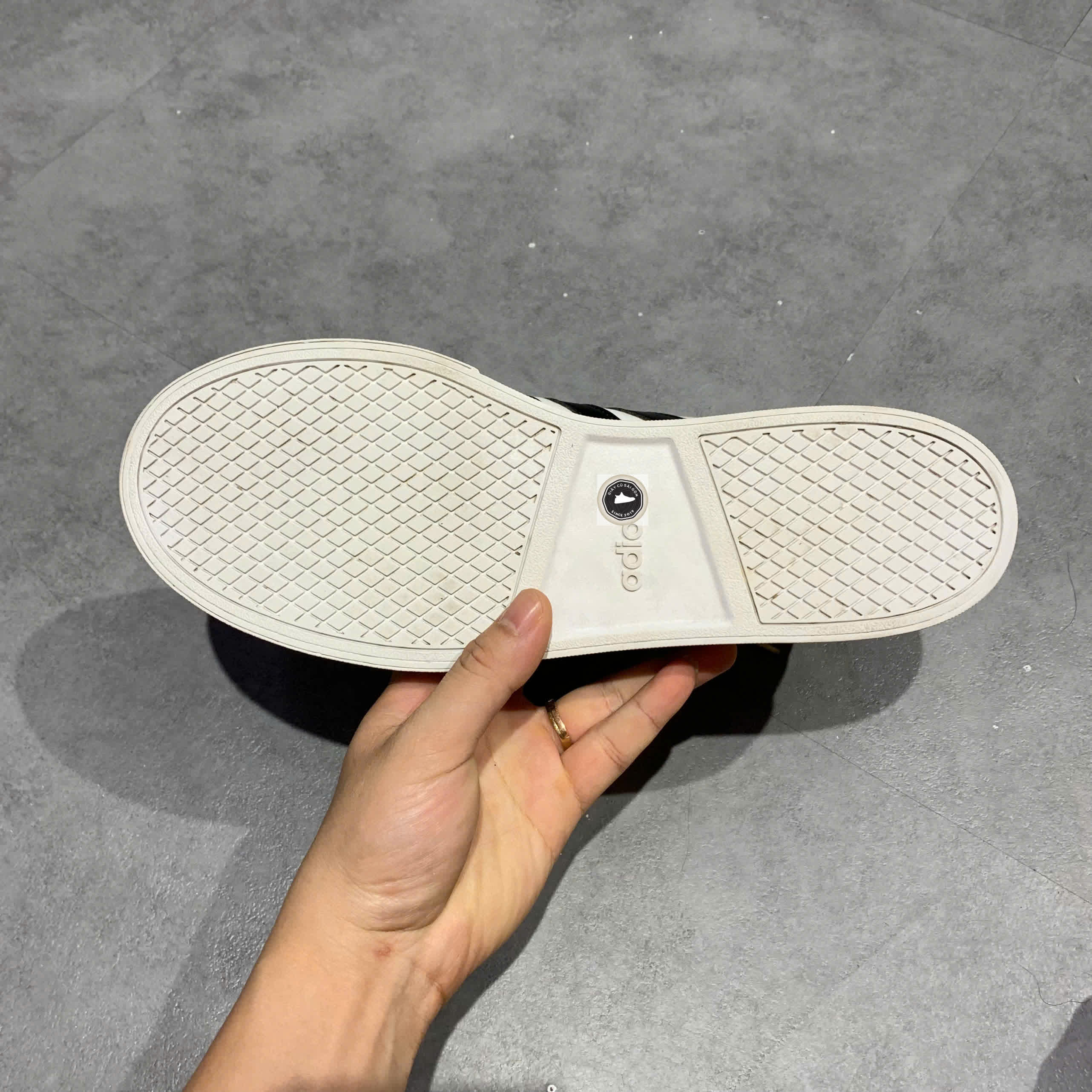 🔥 Adidas VS Set 'White Black' BC0130 – SIZE 44 – PVN23635 – CHÍNH HÃNG