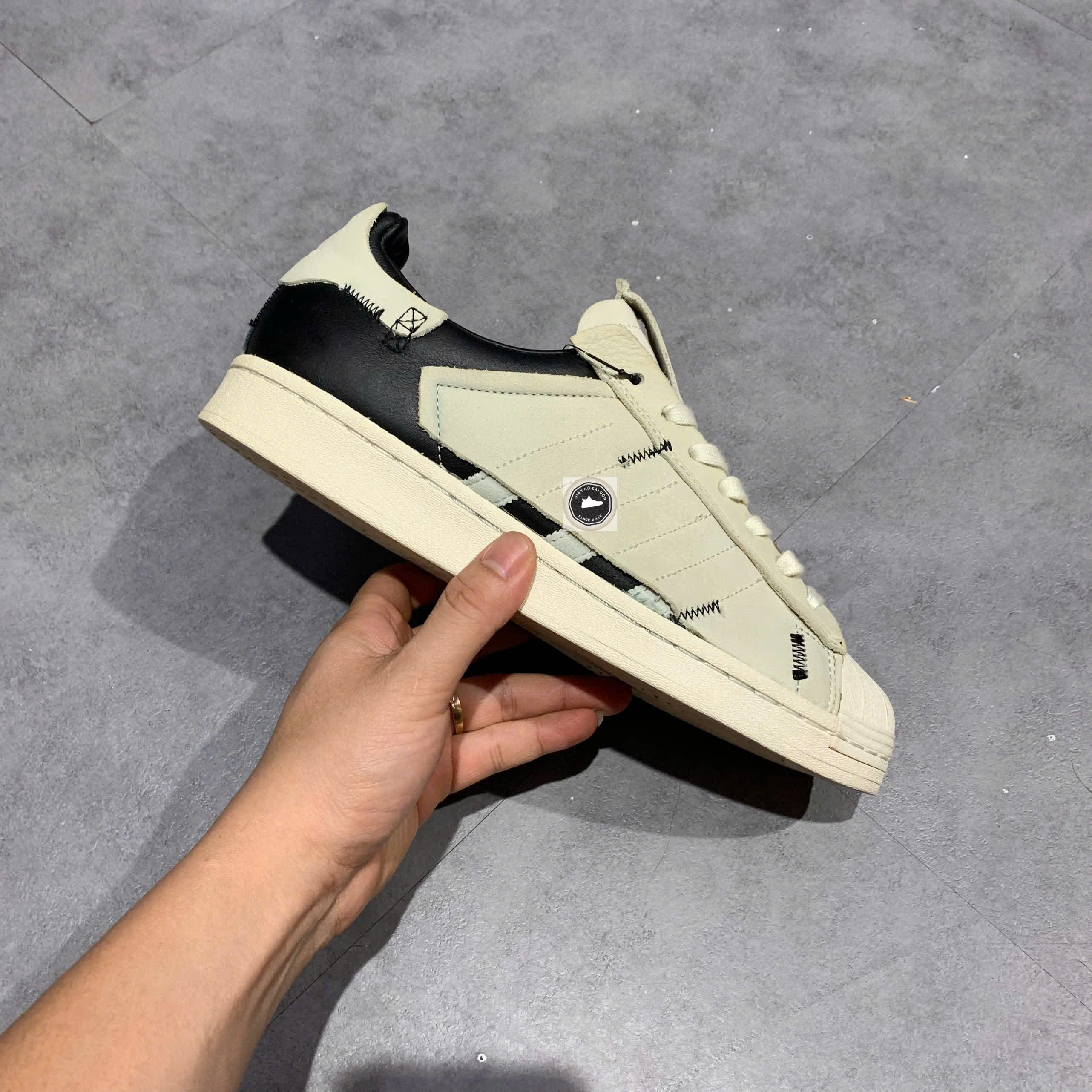 ADIDAS SUPERSTAR WS1 ‘DECONSTRUCTED WHITE STRIPES’ – SIZE 41 ⅓ – PVN23485 – CHÍNH HÃNG