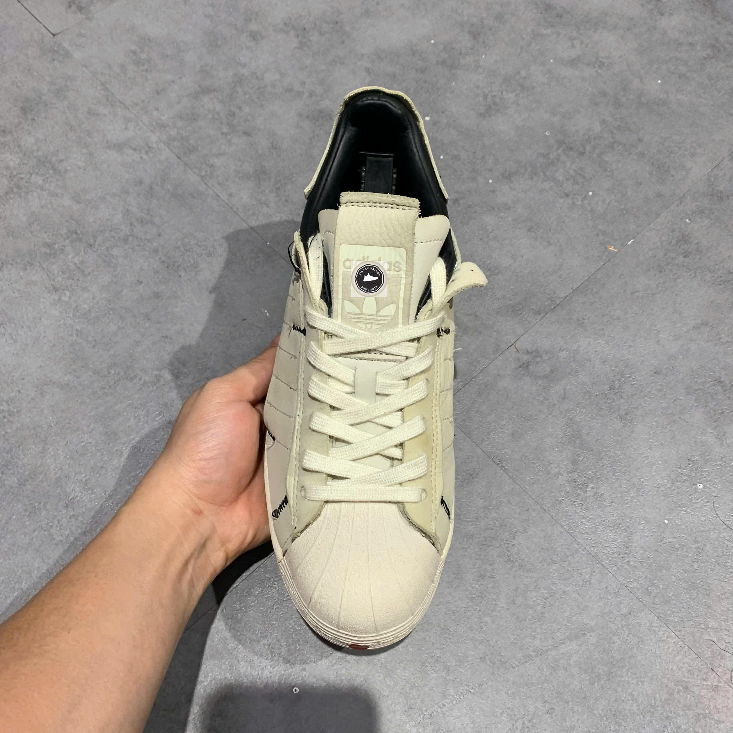 ADIDAS SUPERSTAR WS1 ‘DECONSTRUCTED WHITE STRIPES’ – SIZE 41 ⅓ – PVN23485 – CHÍNH HÃNG