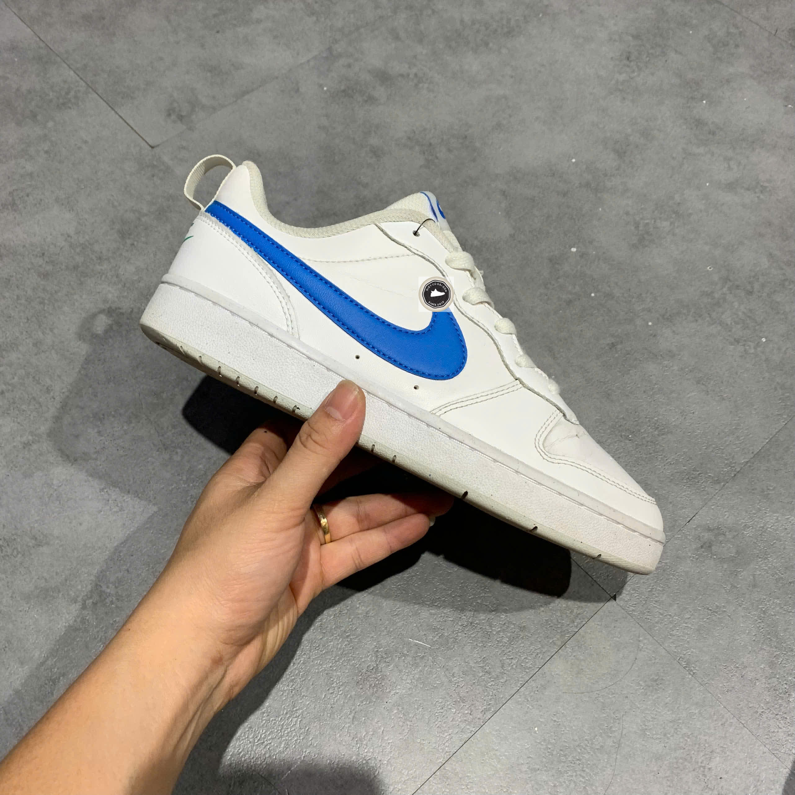 🔥 Giày Nike Court Borough Low 2 'White Blue' BQ5448‑123 – SIZE 40 – PVN23629 – CHÍNH HÃNG