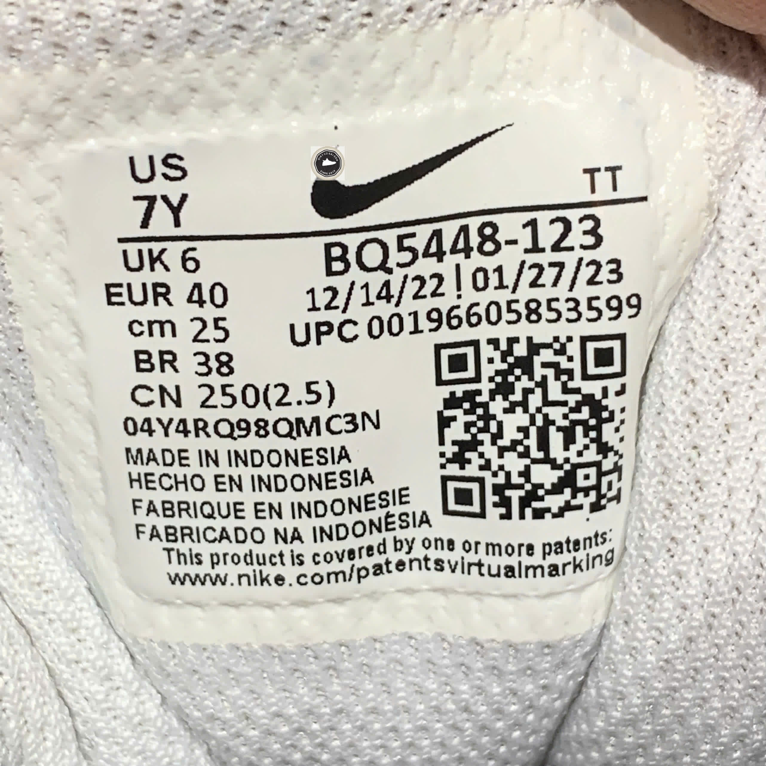 🔥 Giày Nike Court Borough Low 2 'White Blue' BQ5448‑123 – SIZE 40 – PVN23629 – CHÍNH HÃNG