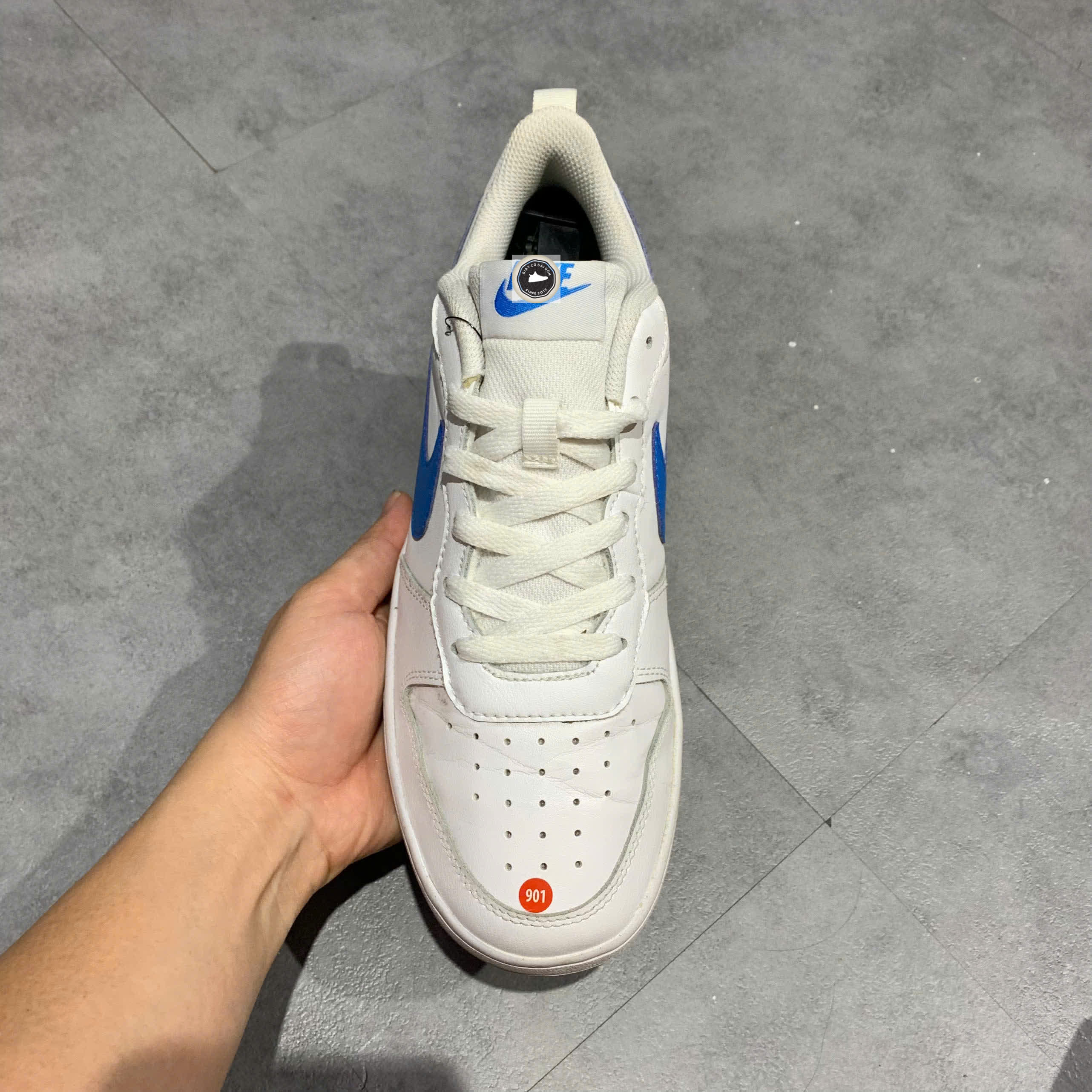 🔥 Giày Nike Court Borough Low 2 'White Blue' BQ5448‑123 – SIZE 40 – PVN23629 – CHÍNH HÃNG