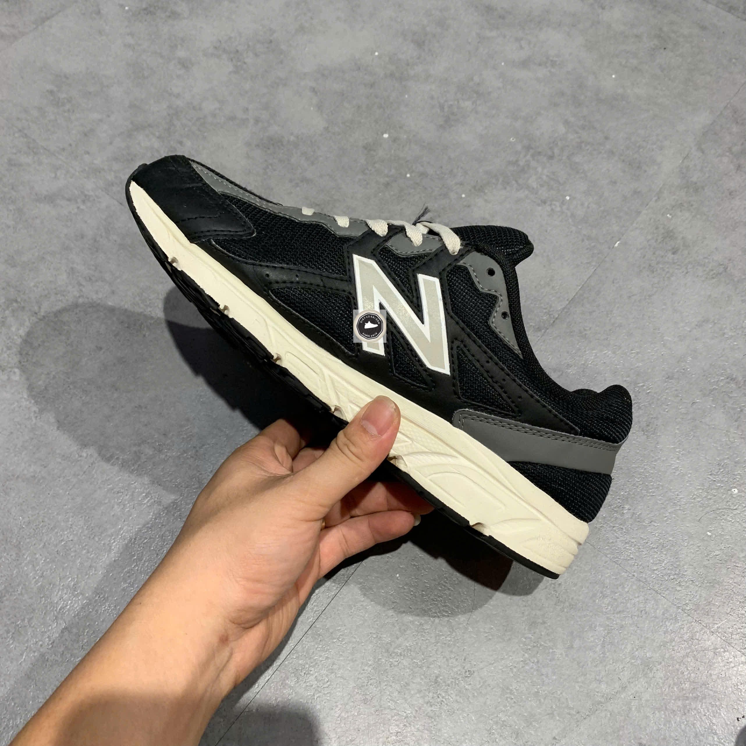 🔥 Giày New Balance 480v5 4E Wide 'Black White' W480KB5 4E – SIZE 40 – PVN23312 – CHÍNH HÃNG